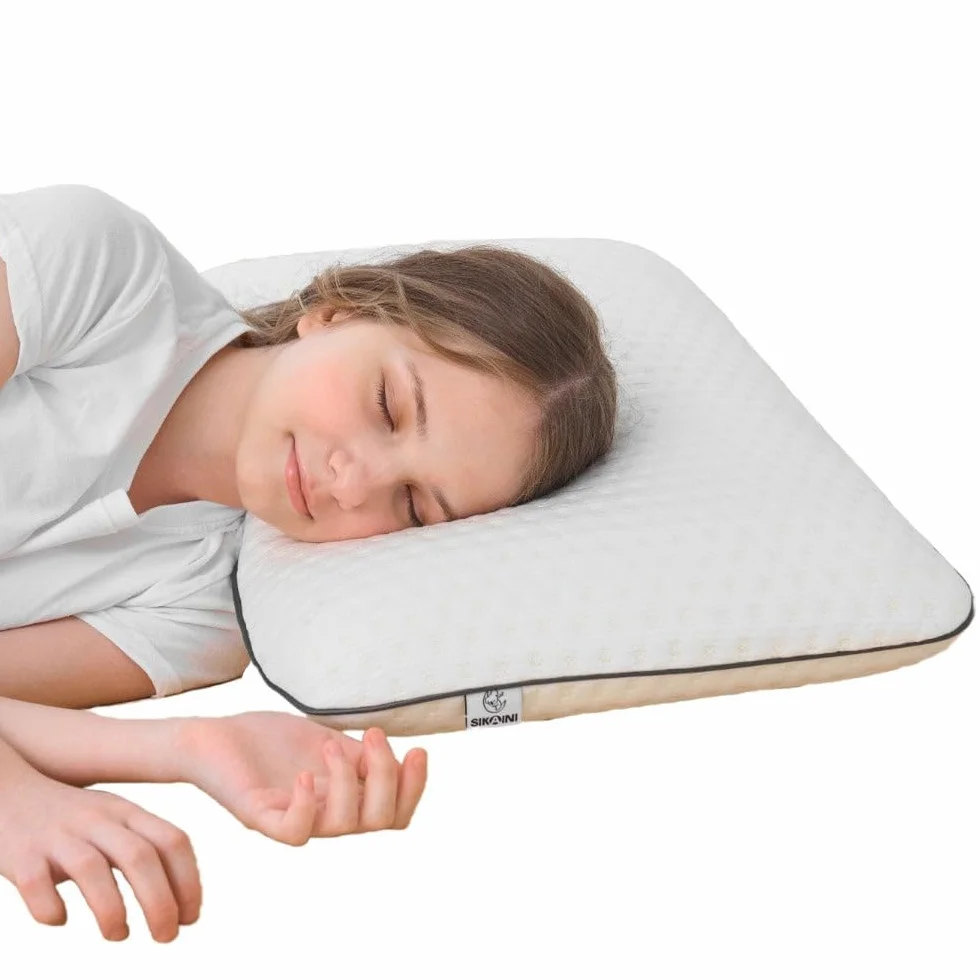 Poduszka dla chłopców i dziewczynek – ergonomiczna poduszka dla młodzieży z pianką memory – poduszka 40 x 60 cm idealna dla kobiet – poduszka pod głowę do spokojnego snu, w zestawie poszewka