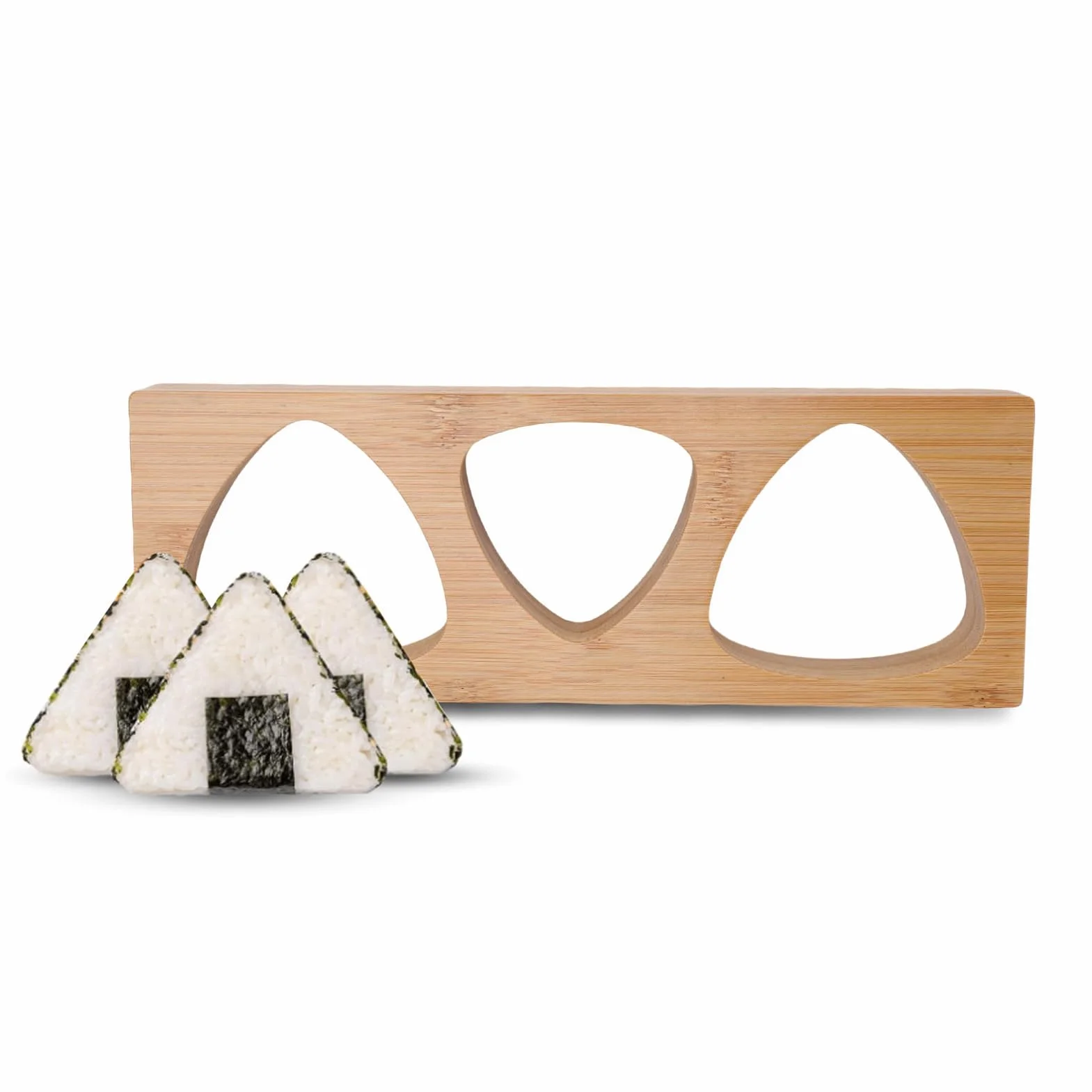 Forma Onigiri, 3-wnękowa Maszyna do Formowania Ryżu Musubi Press, Narzędzie do Robienia Sushi, Trójkątna Forma do Kulek Ryżowych, do Domowego Majsterkowania