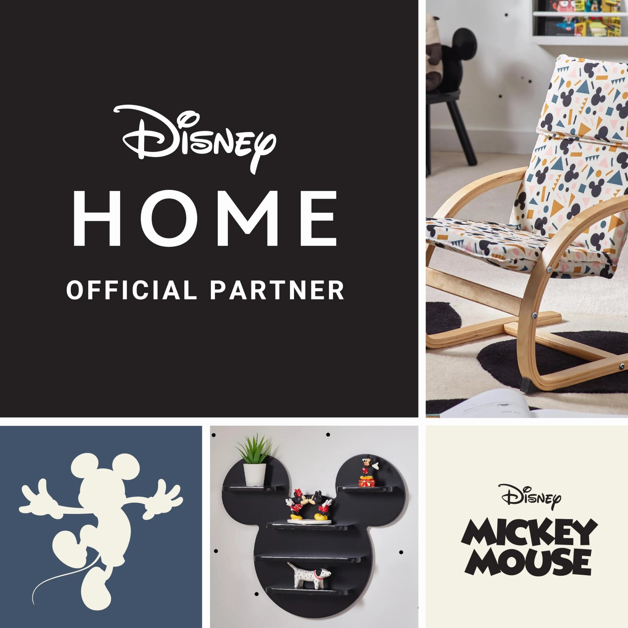 Disney Stolik + 2 Krzesła Komplet Myszka MIKI