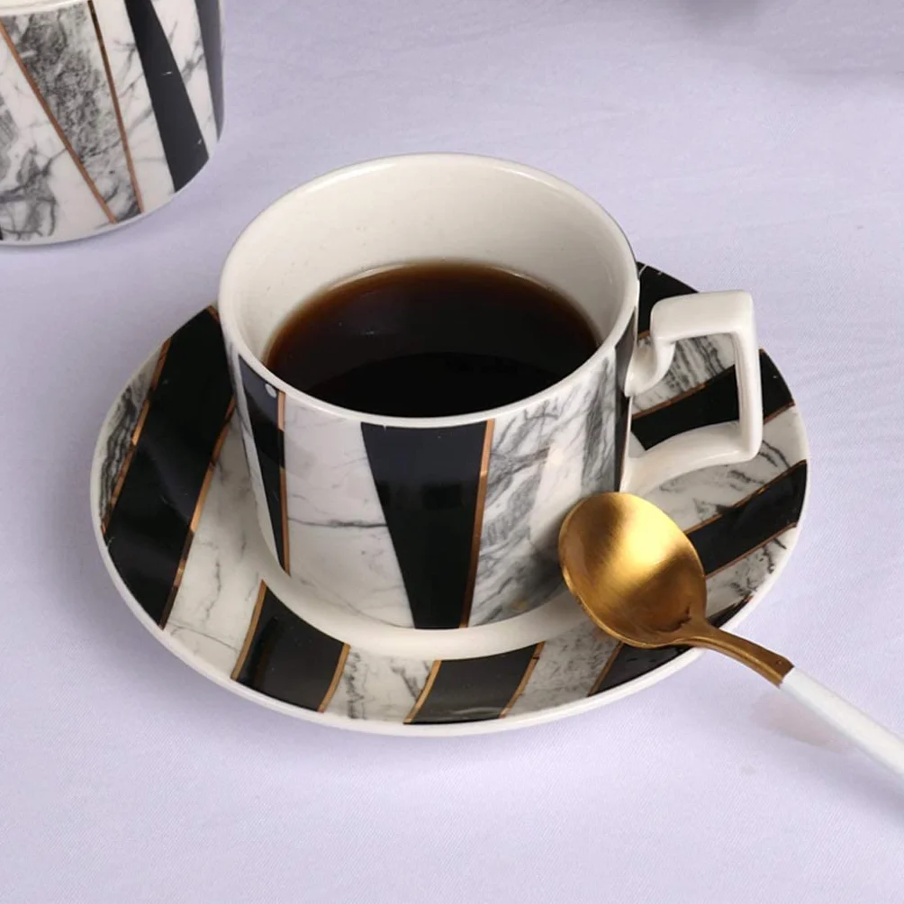 Zestawy Do Herbaty Zestaw Ceramicznych Filiżanek Do Herbaty 4 Szt. Filiżanka Do Herbaty I 4 Spodki Z Mlekiem I Cukiernica Do Domu I Biura Zestaw Do Parzenia Kawy I Herbaty Zestaw Filiżanek Do Kawy I H