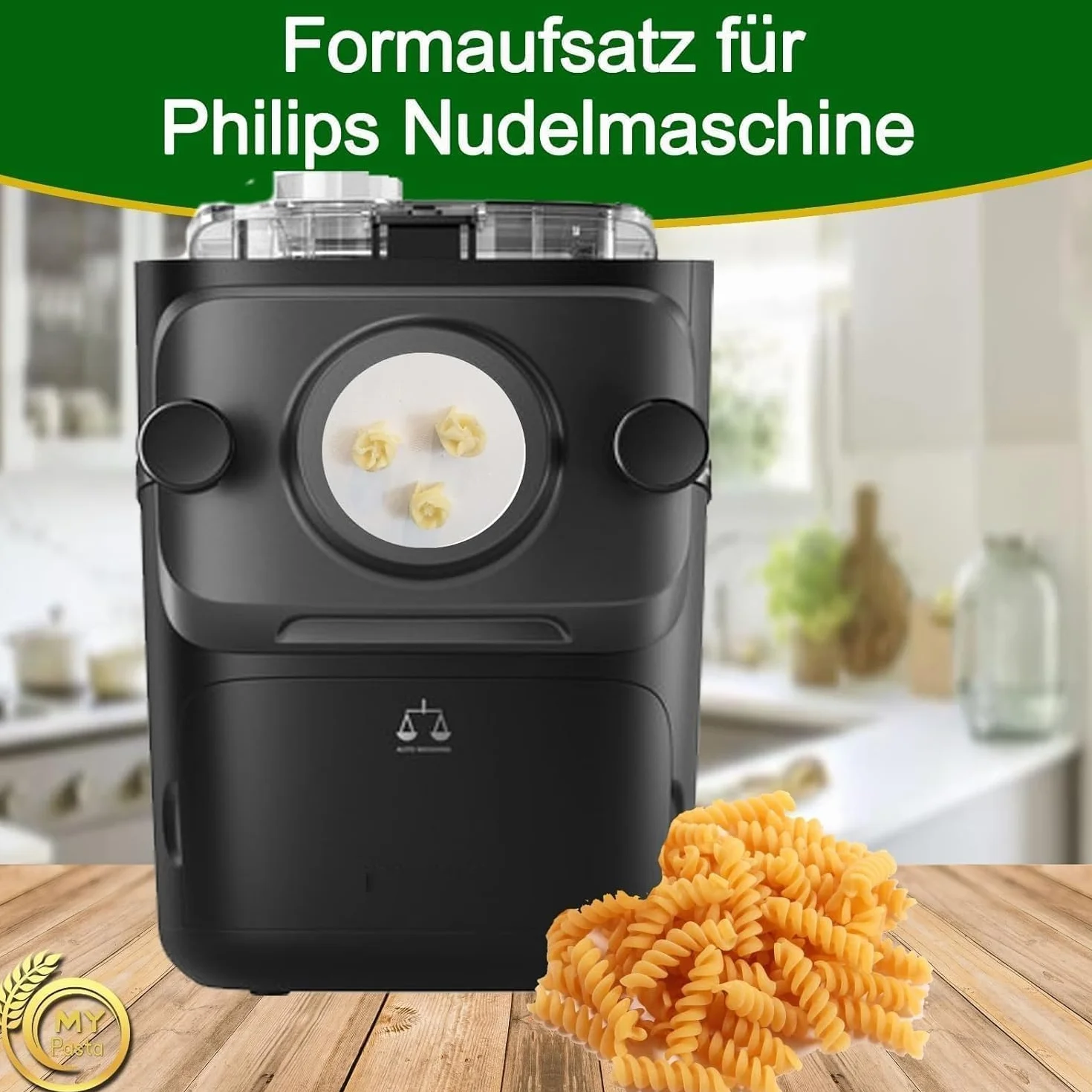 My Pasta - (Fusilli Turbo) - akcesoria do maszynki do makaronu – tarcza do makaronu kompatybilna z Philips Pasta Maker Avance – tarcza do matrycy do domowego makaronu