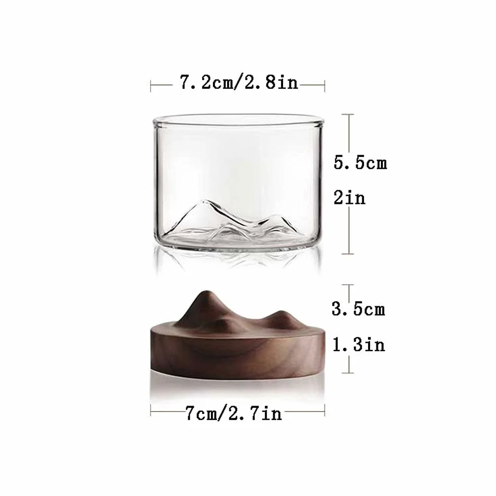 Szklanki Whisky Glass 4 Oz (około 120 ml) Bardzo odpowiedni do restauracji, barów, imprez i okularów wódki Przezroczysty Picie Szkło Szkło-Whisky Szklanki do wody Szklanka barowa (Color : B)