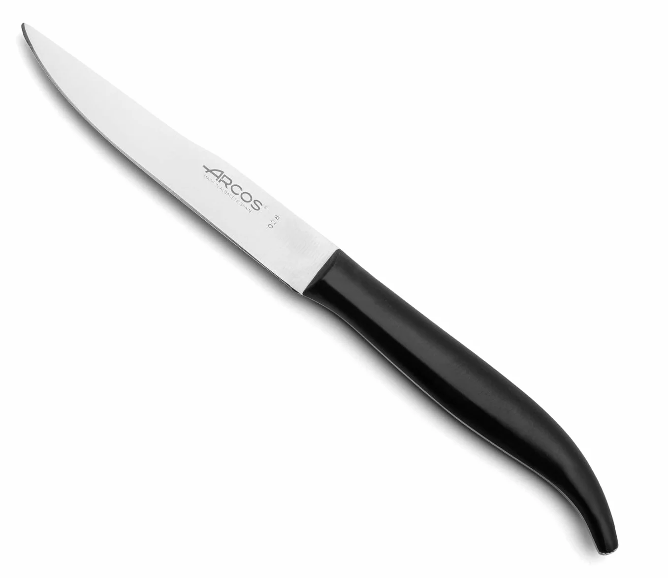 Arcos 372900 Noże - Stół do steków - Ostrze Nitrum Stal nierdzewna 110 mm (4,33 cala) - Uchwyt Nylon Czarny kolor, 18/8