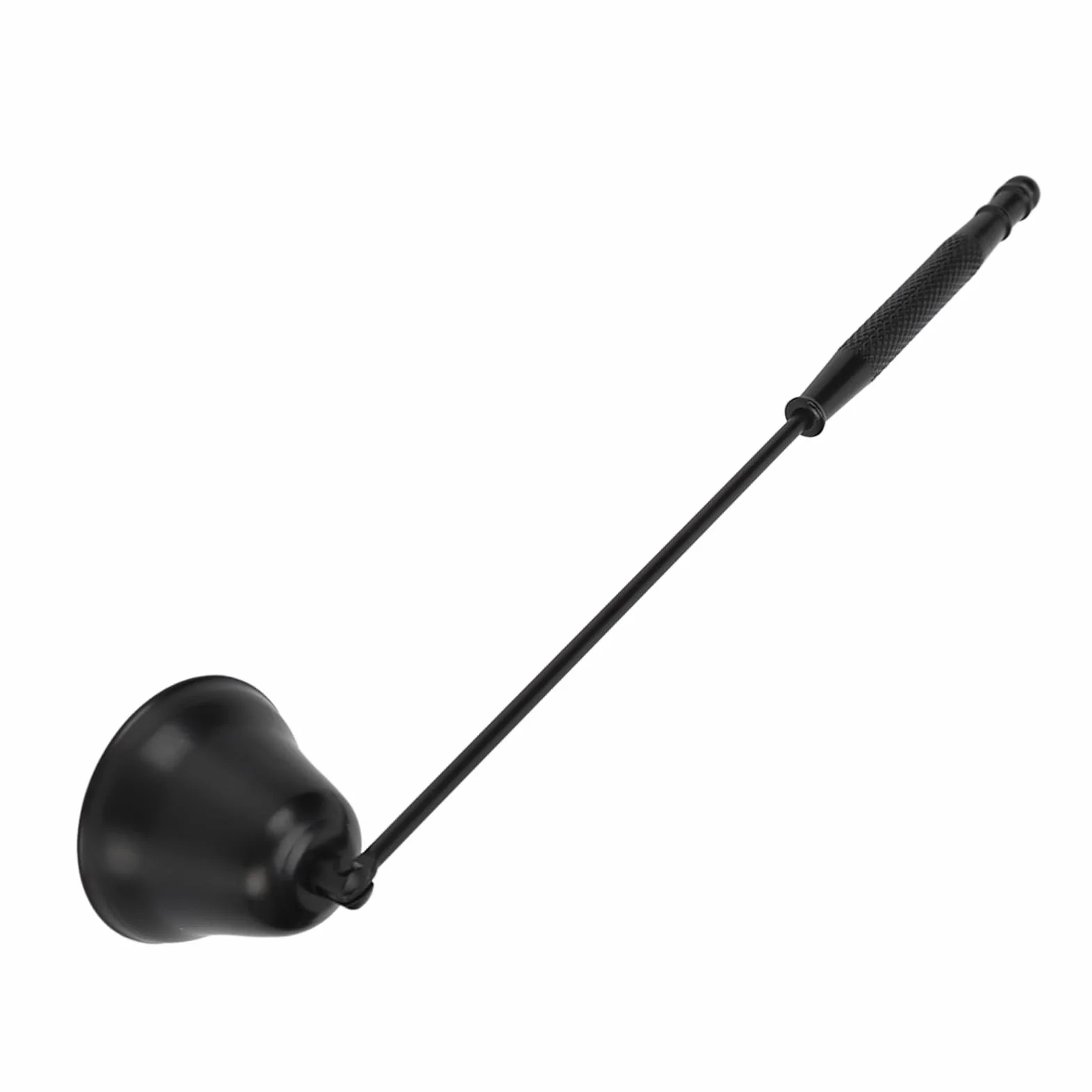 Tłumik Płomienia świecy, Długi Uchwyt, Bezdymny, Stal Nierdzewna, Vintage, Knot świecy, Gaźnik dla Bougie dla Domu (BLACK)