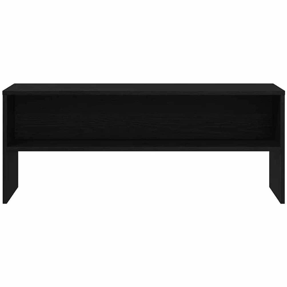 vidaXL Szafka RTV Czarny Dąb 100x40x40 cm Drewno klejone