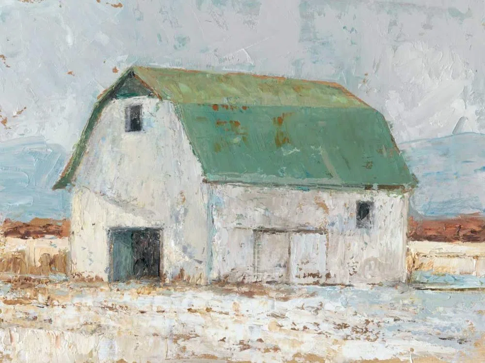 Bielona stodoła II plakat wydruk - Ethan Harper (24 x 18)