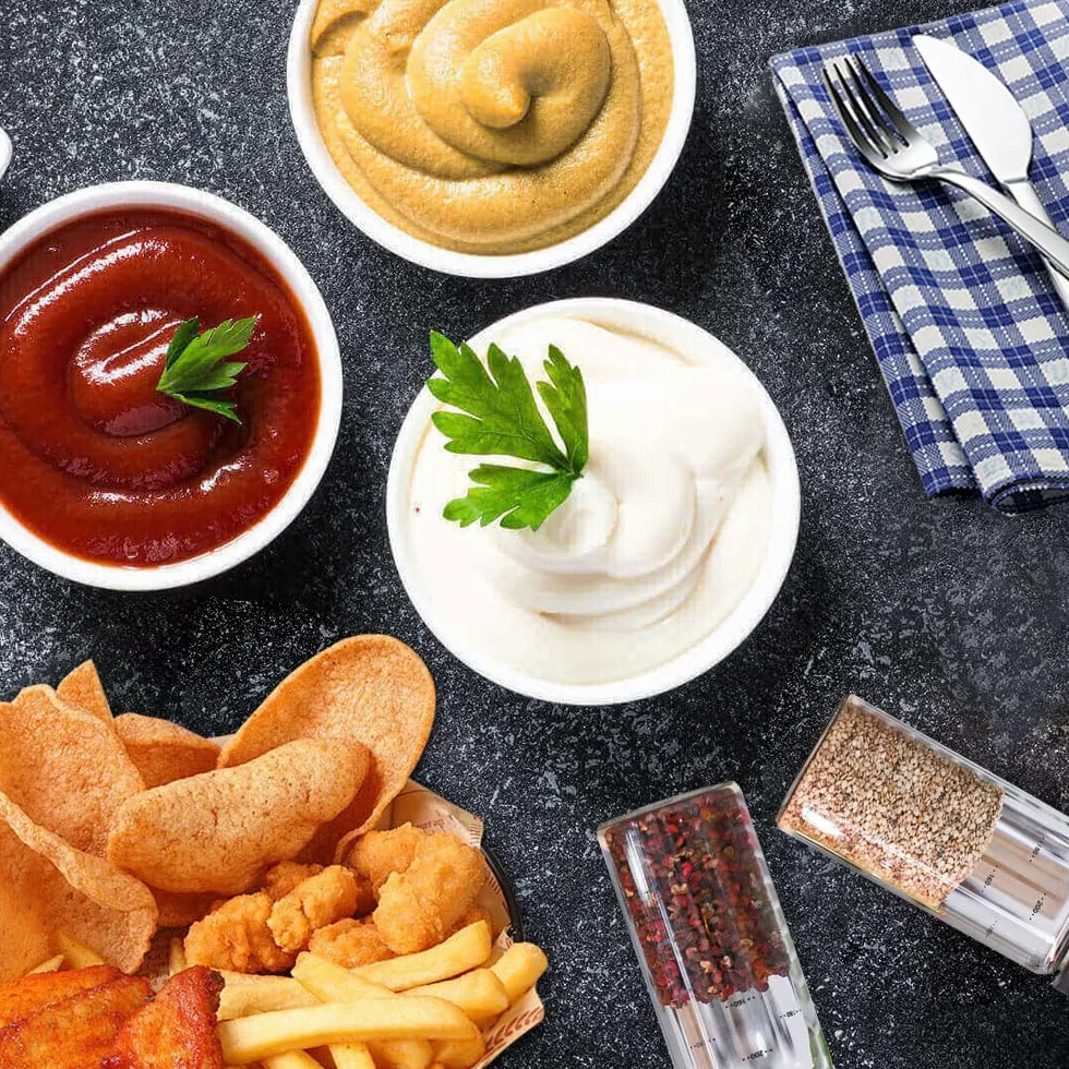 Rairsky Zestaw 8 miseczek do sosu sojowego, okrągłe, mini miski do serwowania sosów, białe miseczki na sosy, przekąski, przystawki, desery, sushi, ocet, 3,1 x 7,1 cm