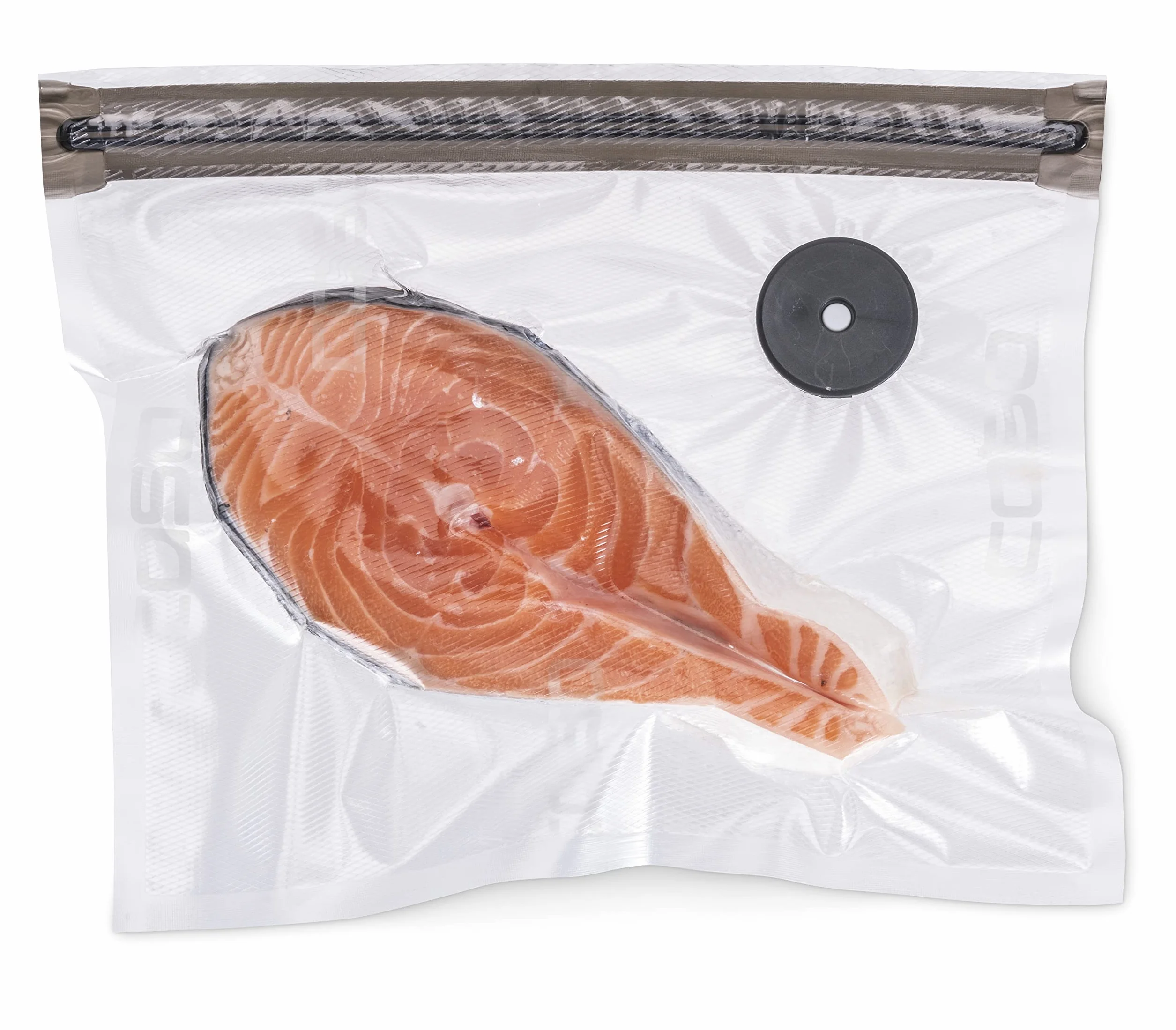 CASO Vacu worki na zamek błyskawiczny, 26 x 23 cm, 20 worków, nadają się do SousVide, nie zawierają BPA, wyjątkowo mocne, odporne na rozerwanie, wielokrotnego użytku, do zgrzewarki próżniowej Caso