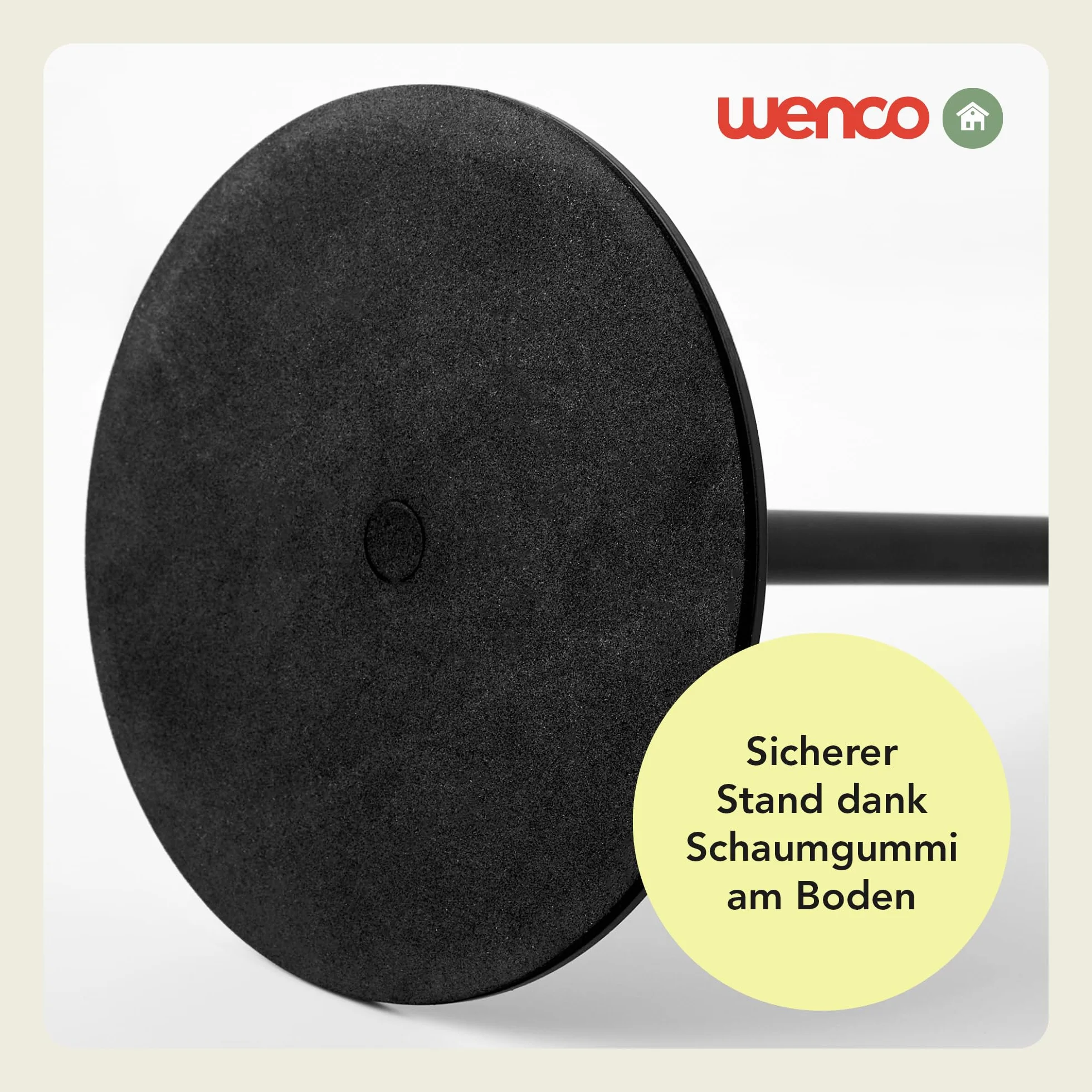 wenco Uchwyt na ręczniki kuchenne ze stali – elegancki stojak na ręczniki kuchenne do powszechnie stosowanych rolek – stabilny uchwyt na papier kuchenny z łatwym montażem – trwałe wzornictwo do każdej