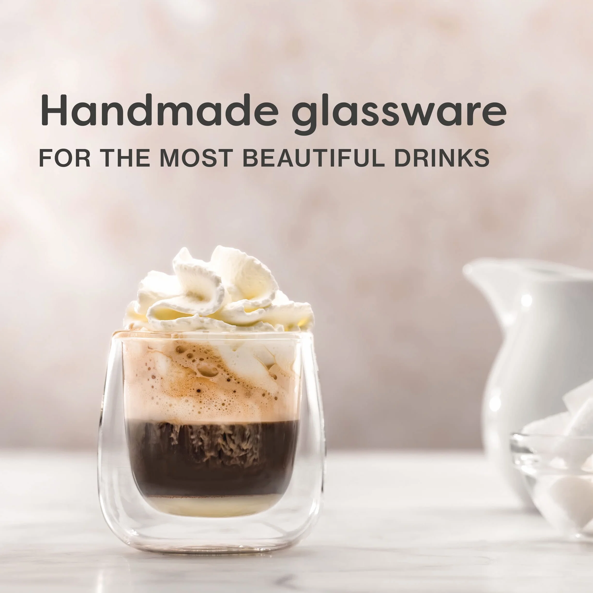 Cosumy 4 Szklanki termiczne do espresso o podwójnych ściankach 80ml - dłużej utrzymują ciepło - chronią dłonie - z pudełkiem upominkowym