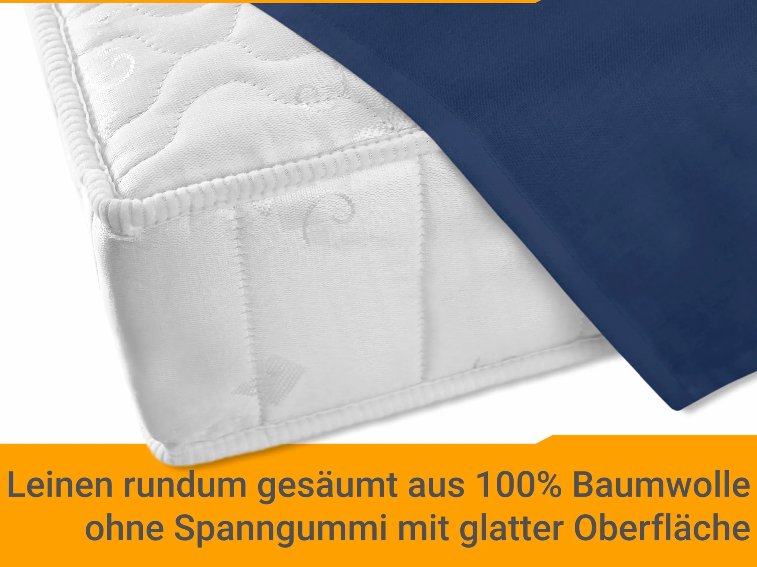 Prześcieradło bawełniane 180x275 cm granatowe – 100% bawełna, 6 kolorów, 3 rozmiary