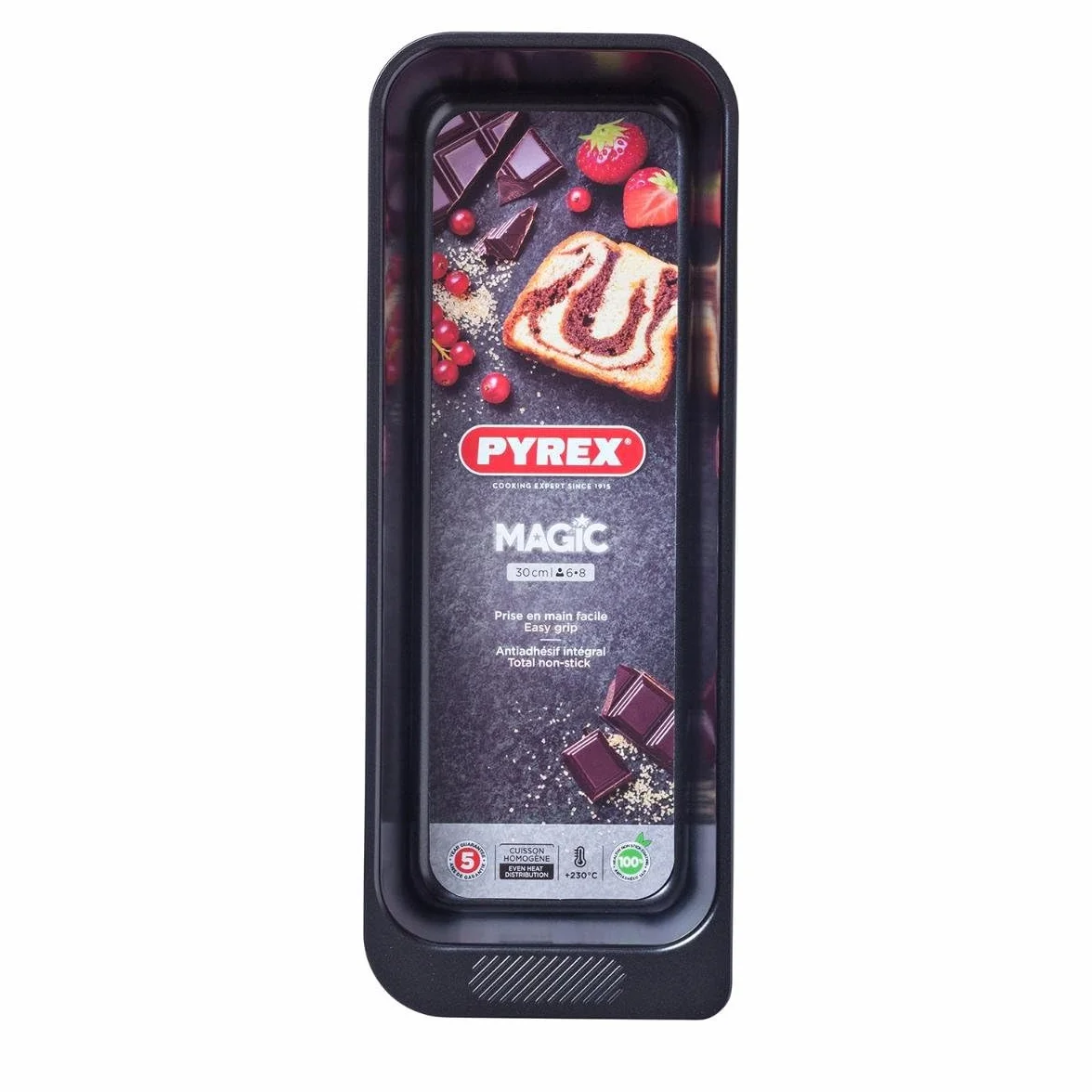 Pyrex MG30BL6 KD13440 LOAF PAN Magic 30 cm, czarny