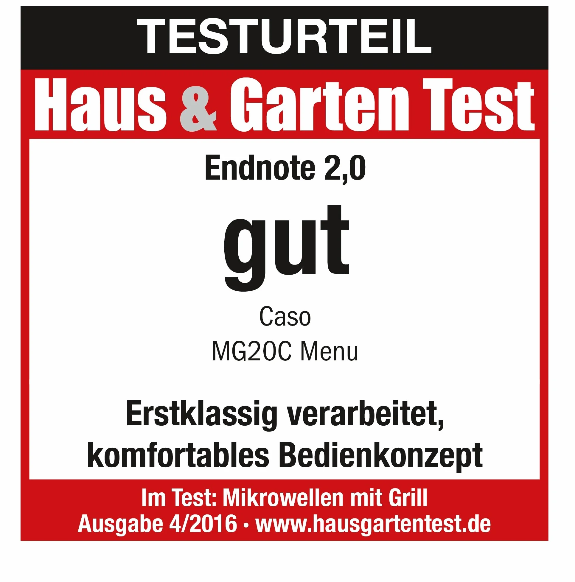 CASO MG20 Ceramic menu kuchenka mikrofalowa 2 w 1 z grillem, ceramiczny spód i ruszt do grillowania na 2 poziomach, 900 W, 1000 W, 20 l, stal nierdzewna, lustrzane