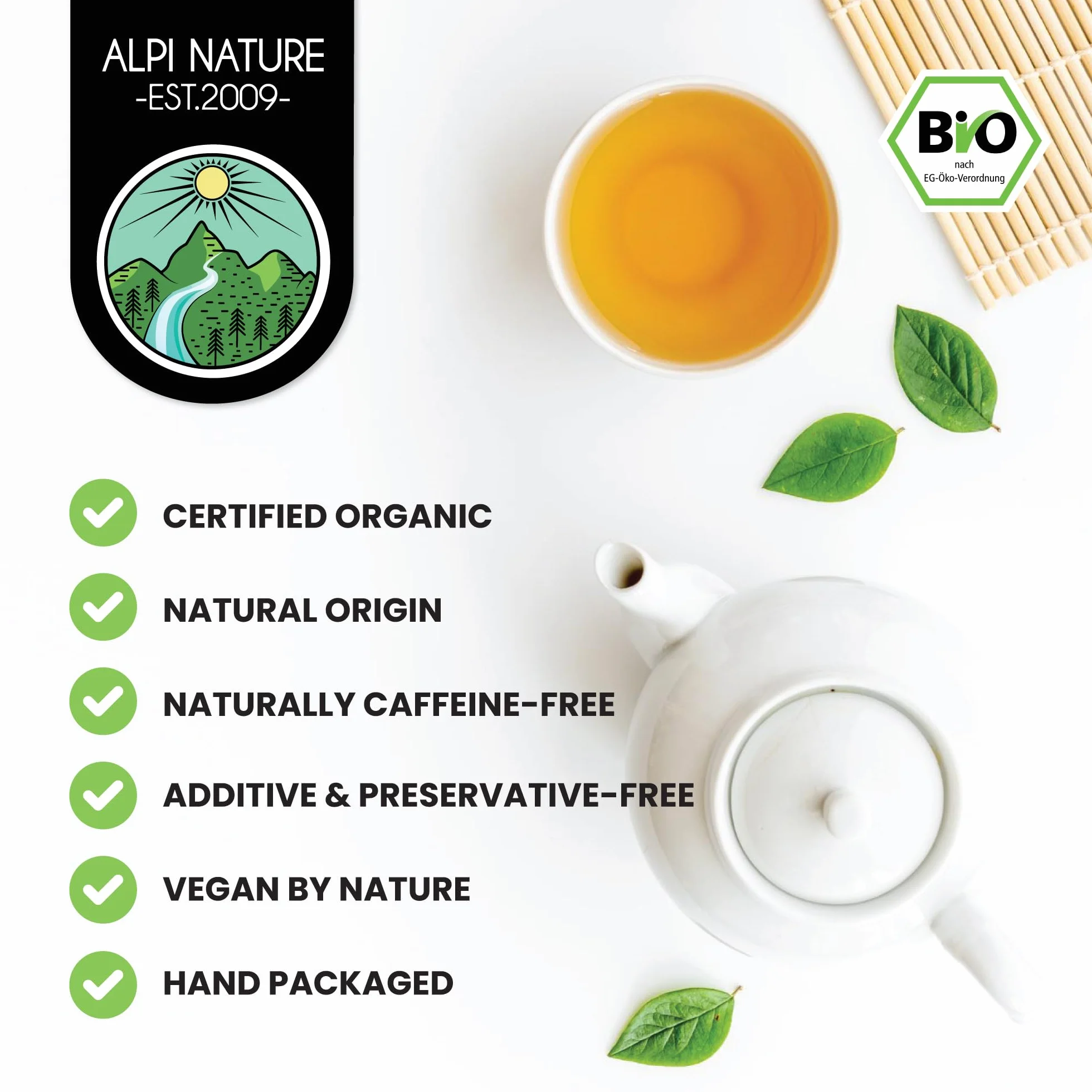 Alpi Nature Ekologiczna Suszona Lawenda 500g, Całe Suszone Kwiaty Lawendy, Herbata Liściasta