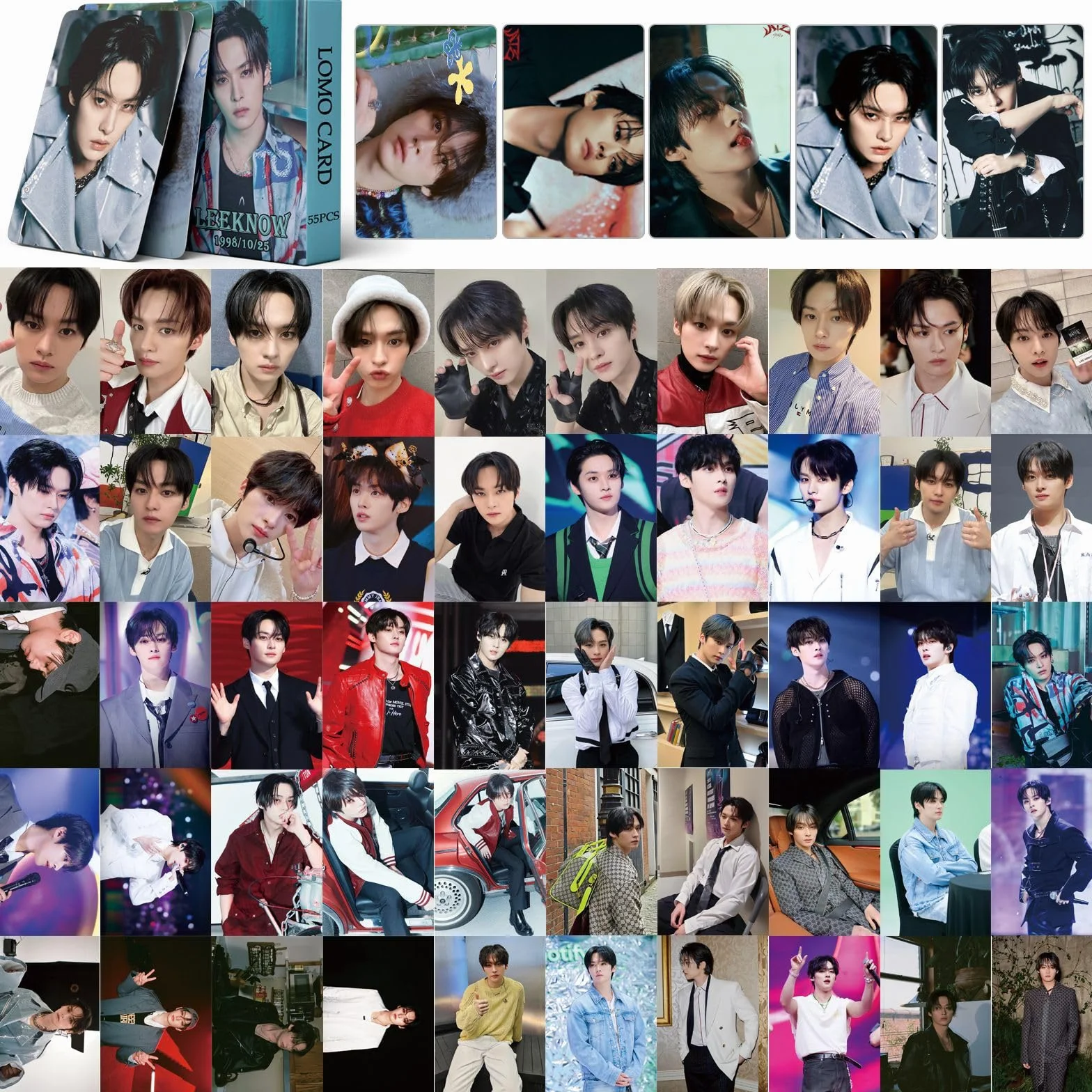 Stray Kids Photocards ATE Cards Nowy Album Karty SKZ BangChan/Felix/ChangBin/HyunJin/Han/Lee Know/I.N Mini gadżety do zdjęć StrayKids Plakat Karty dla fanów (Lee Know)