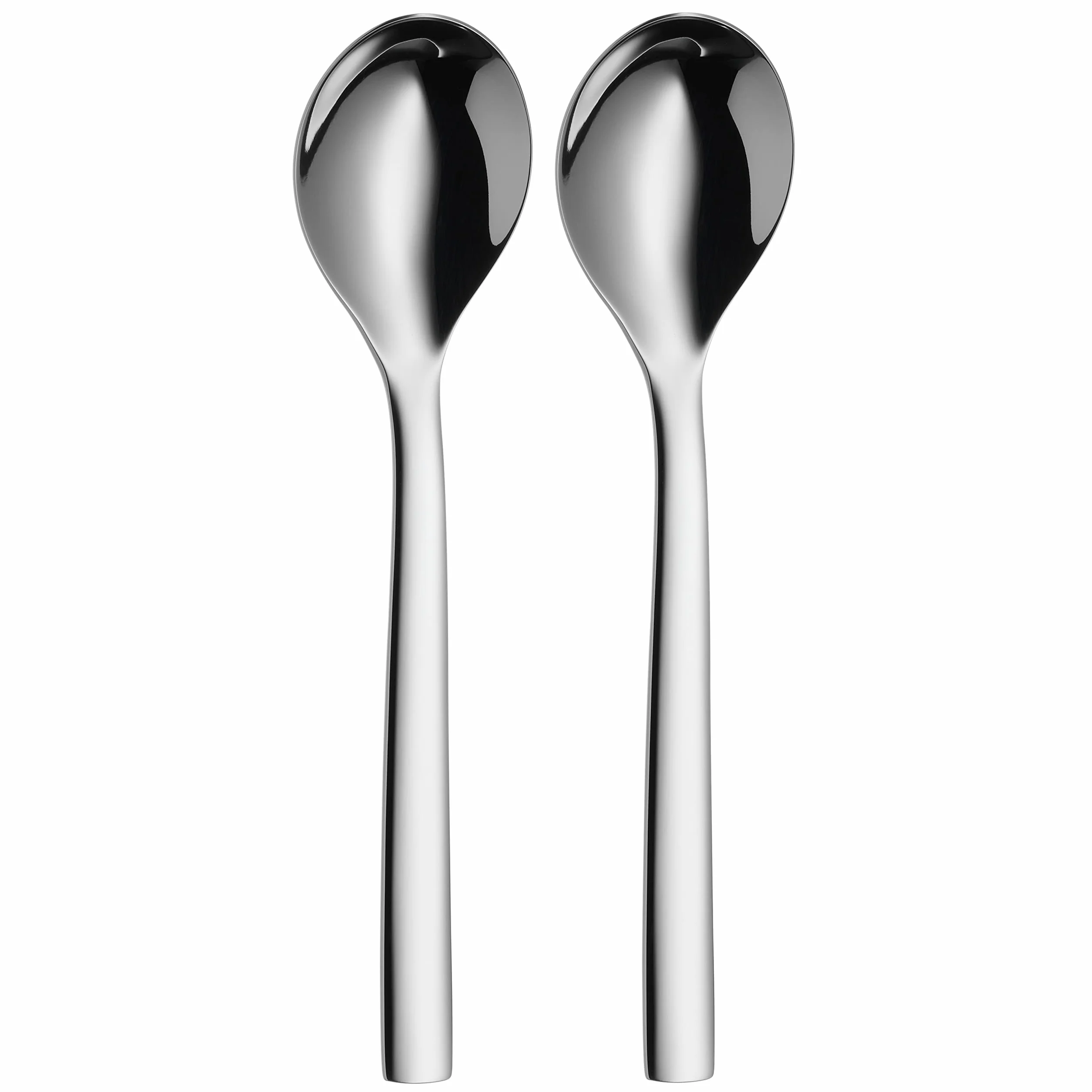 Wmf Nuova Łyżka Do Musli Polerowana Stal Nierdzewna Cromargan 16,5 cm Srebrna 2 sztuki