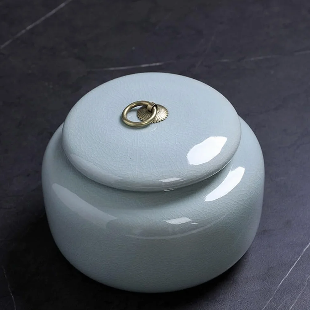 Puszka na herbatę ceramiczna przechowywanie zielona herbata czarna herbata gospodarstwo domowe 1300 ml pudełko na herbatę kamionka suszone owoce cukierki słoik pojemnik na herbatę