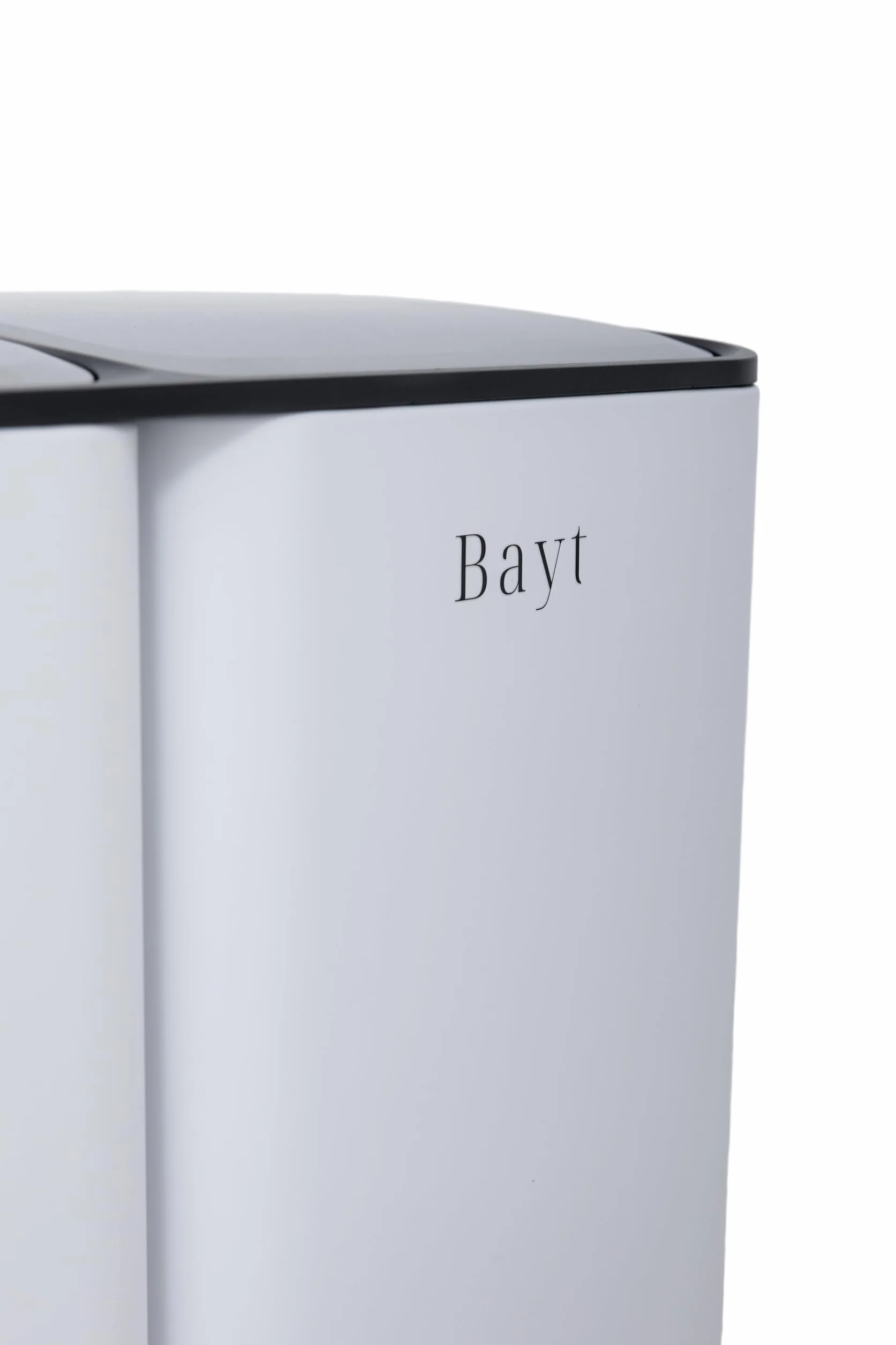 Bayt Kosz do segregacji śmieci 60L (30L+17L+13L), Stal nierdzewna, 3-komorowy kosz na śmieci z pedałem, Szczelny pojemnik na odpady do kuchni i biura, Biały