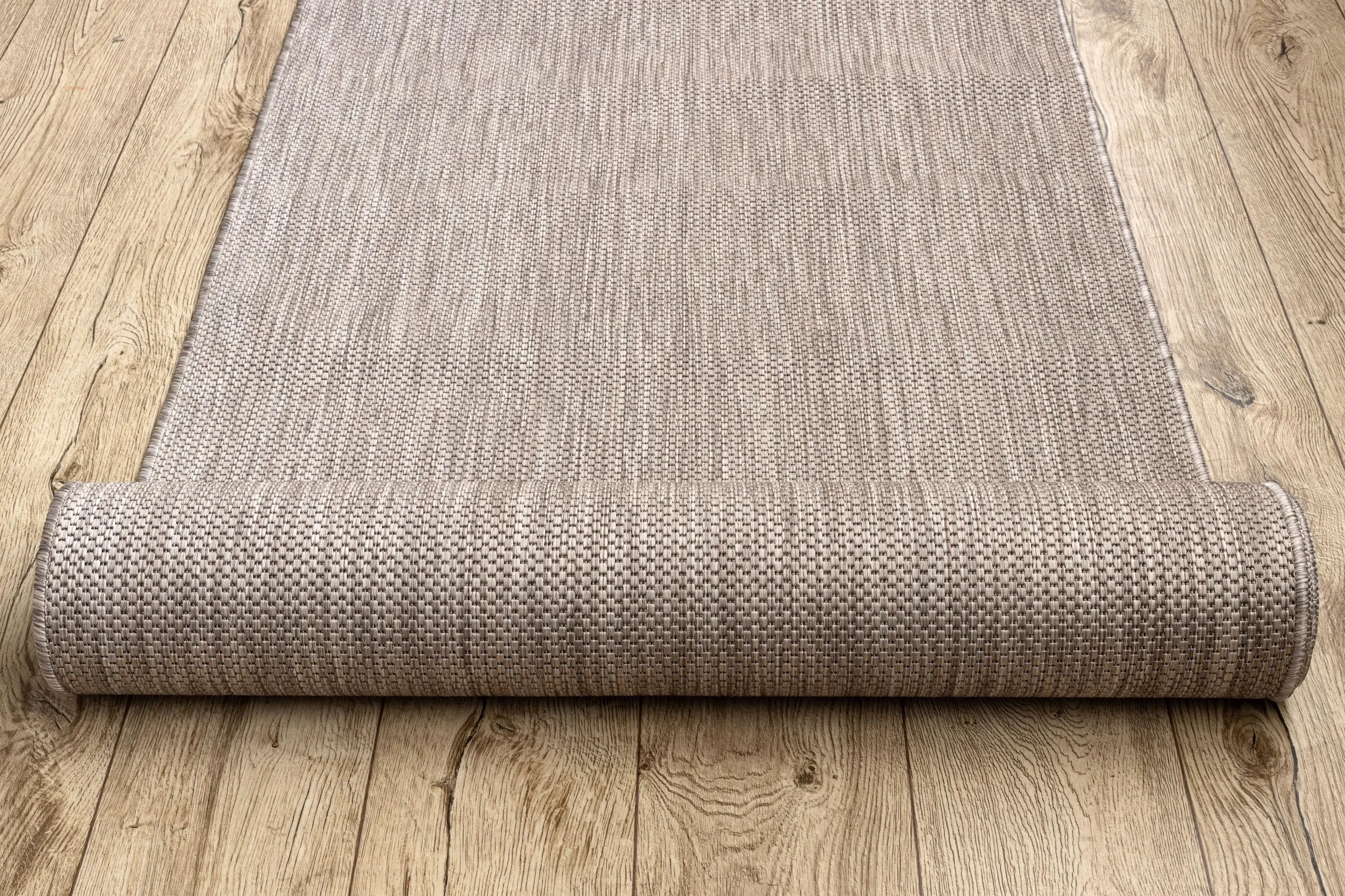Bieżnik SISAL SION Melange płasko tkany, beżowy, 100 x 400 cm