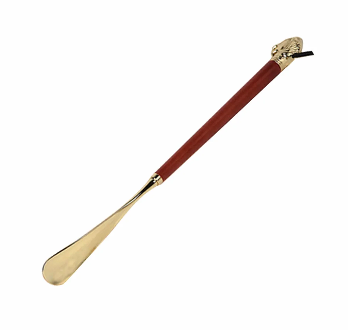 Wysokiej jakości drewniana łyżka do butów z długą rączką(Lion 32cm)
