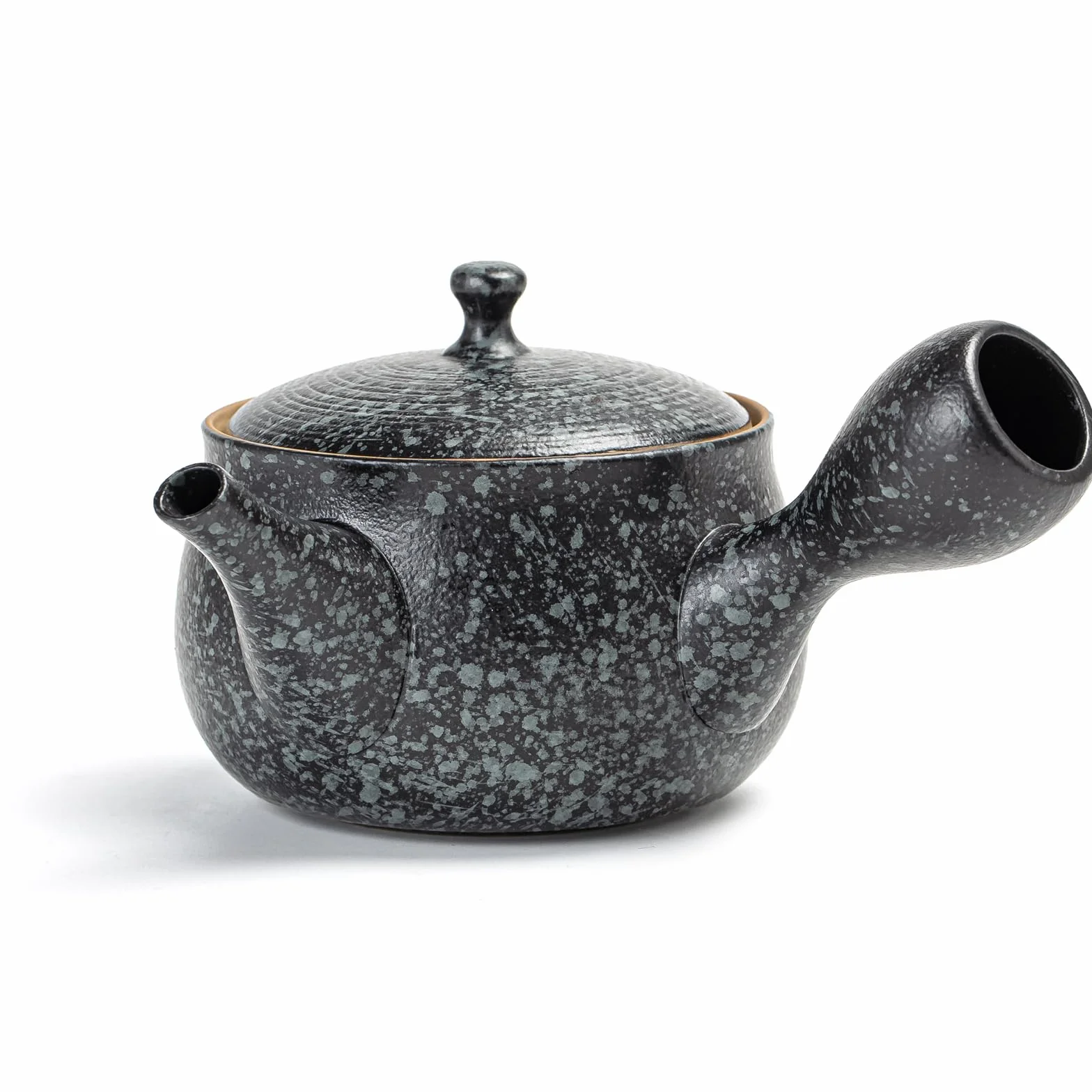 TEANAGOO Ceramiczny dzbanek do herbaty z filtrem, mały, sypki/japoński kyusu (8,5 oz) ze steeperem, dzbanki do herbaty na imprezę