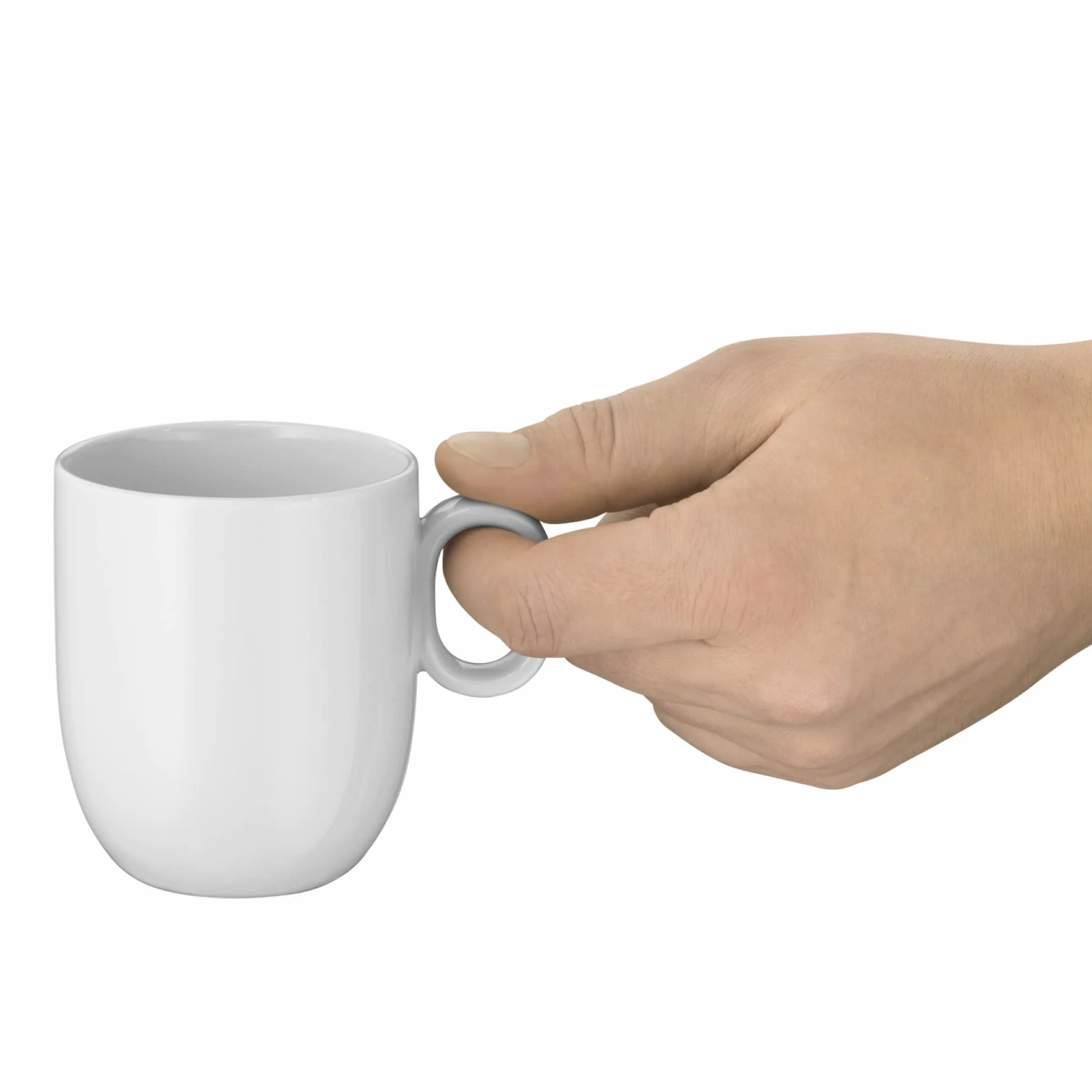 WMF Barista 4-częściowy zestaw filiżanek do kawy, dwie filiżanki do kawy 170 ml ze spodkami do Cafè Crème, filiżanki do cappuccino, porcelanowe szklanki do kawy, nadają się do mycia w zmywarce, kolor