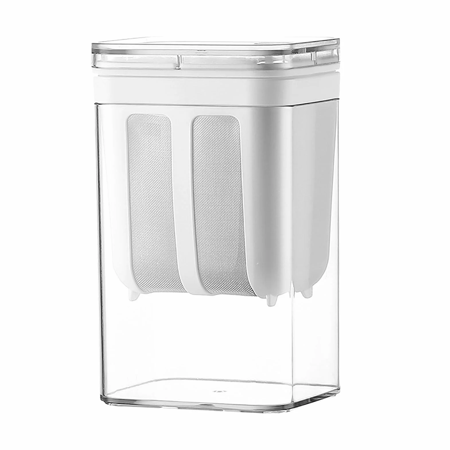 Sitko do Jogurtu Greckiego, Maszyna do Robienia Sera Jogurtowego o Pojemności 1100 Ml, Sitko do Przygotowywania Jogurtów z drobną siateczką i pokrywką do Gęstego Jogurtu