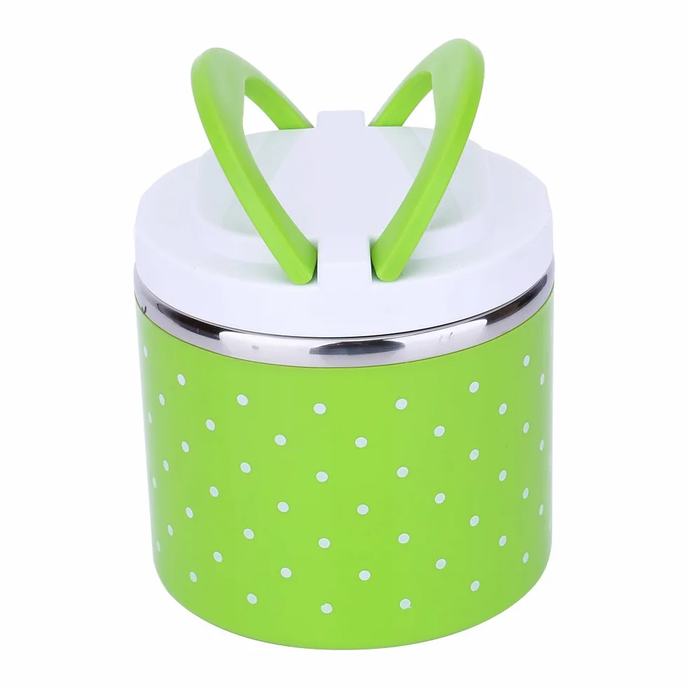 Pojemnik Termiczny na Jedzenie 630 ml ze Stali Nierdzewnej, Lunch Box Utrzymujący Ciepło dla Dorosłych i Dzieci, Szczelny Pojemnik na Posiłki, Przenośny Termos Obiadowy do Szkoły i Pracy