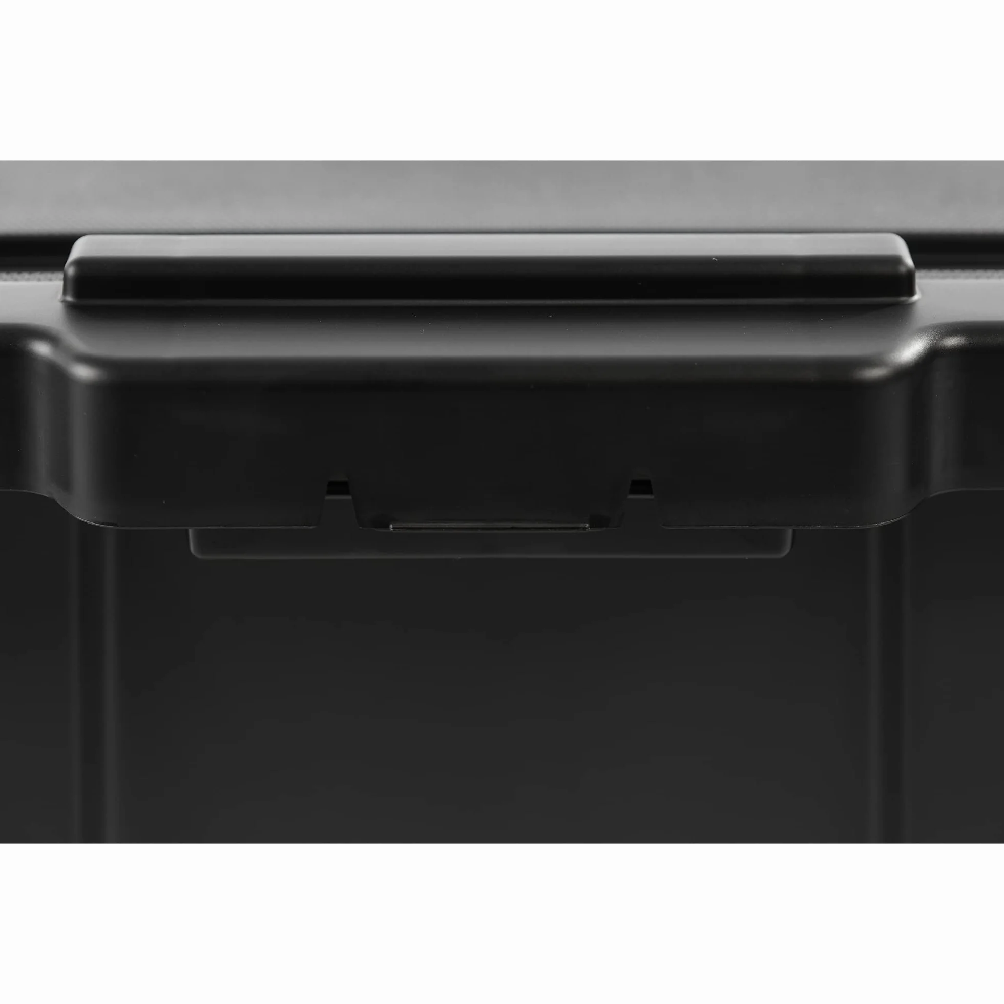 Iris Ohyama, Plastikowe pudełko do przechowywania z pokrywą i zatrzaskiem, 50 L, Zestaw 4, Bez BPA, Szopa, Garaż, DDSKT 450, Czarny