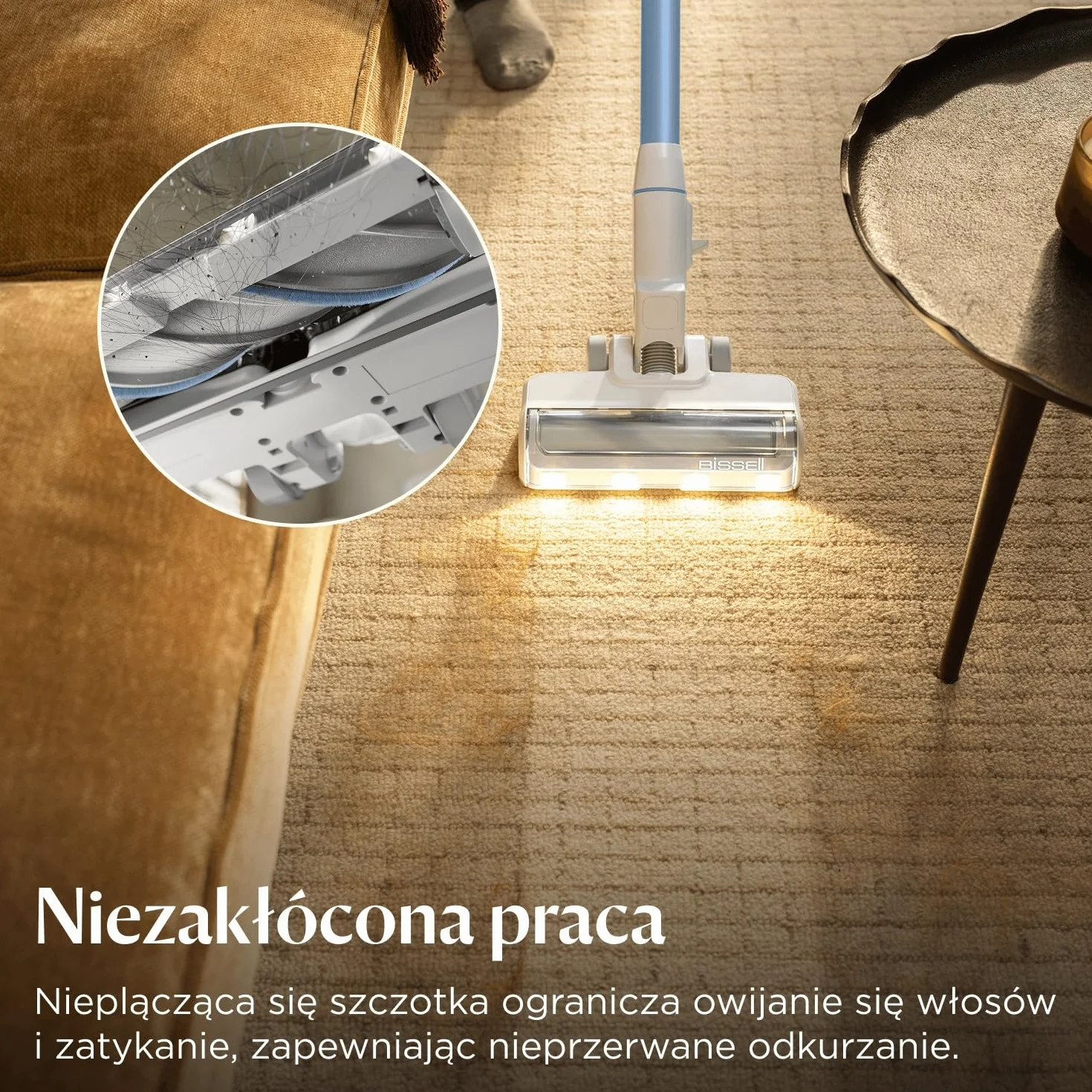 BISSELL PowerClean odkurzacz pionowy 3 w 1 200W HEPA 2000mAh 40min 4261N