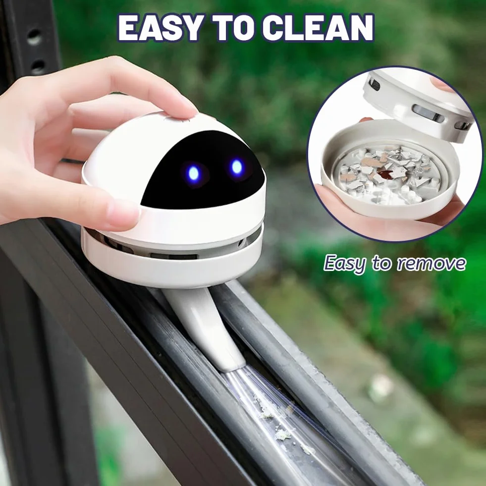 Flintronic Mini odkurzacz, mały odkurzacz do ładowania przez USB, przenośny odkurzacz z mocną bezprzewodową mocą ssania do stołu, biura, samochodu, szkoły i domu – słodkie wyrażenia