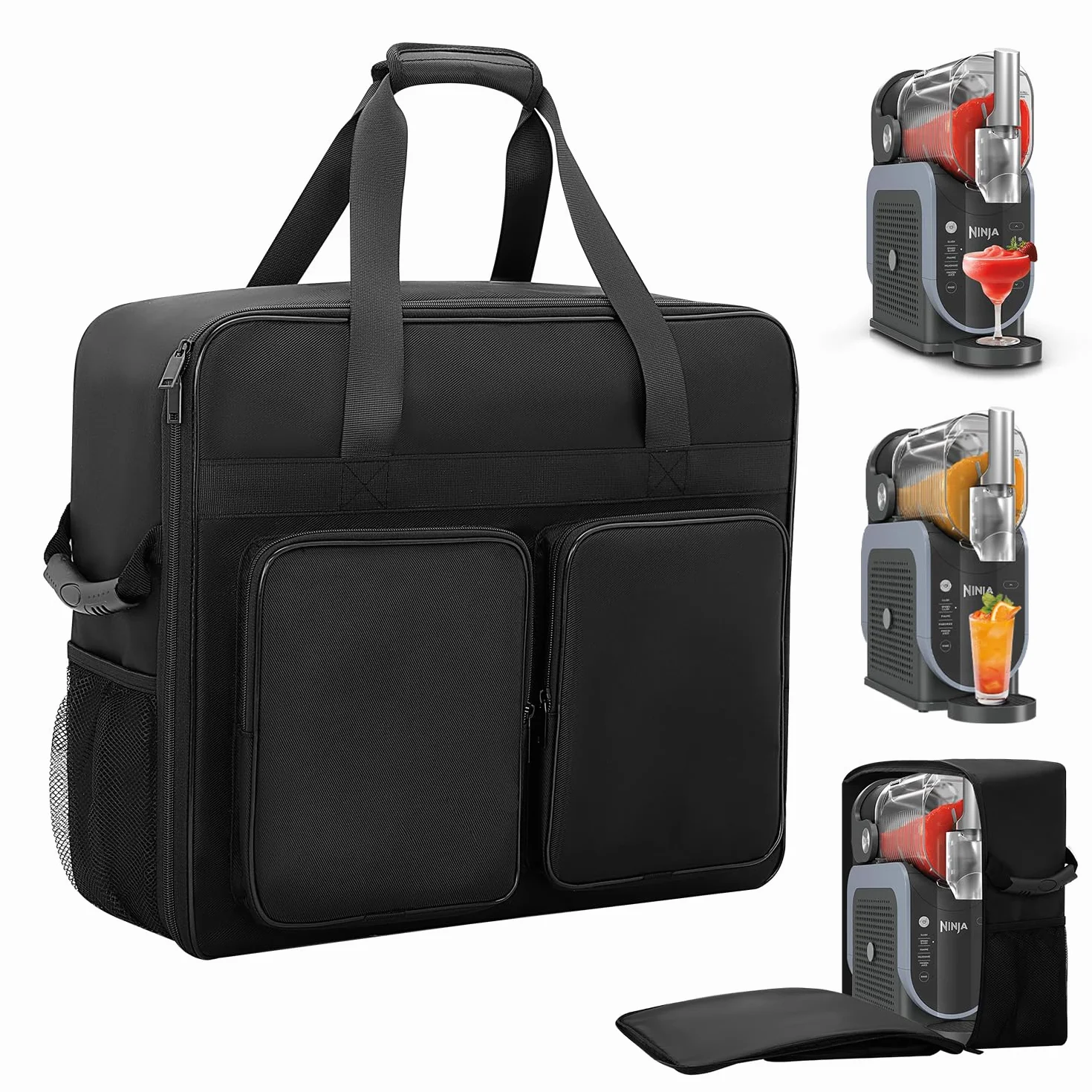 Torba do przenoszenia maszyny Ninja Slishie FS301/FS300, akcesoria do maszyny ninja lushie, przenośna torba do przechowywania na zewnątrz z otworem z przodu, konstrukcja z wieloma kieszeniami