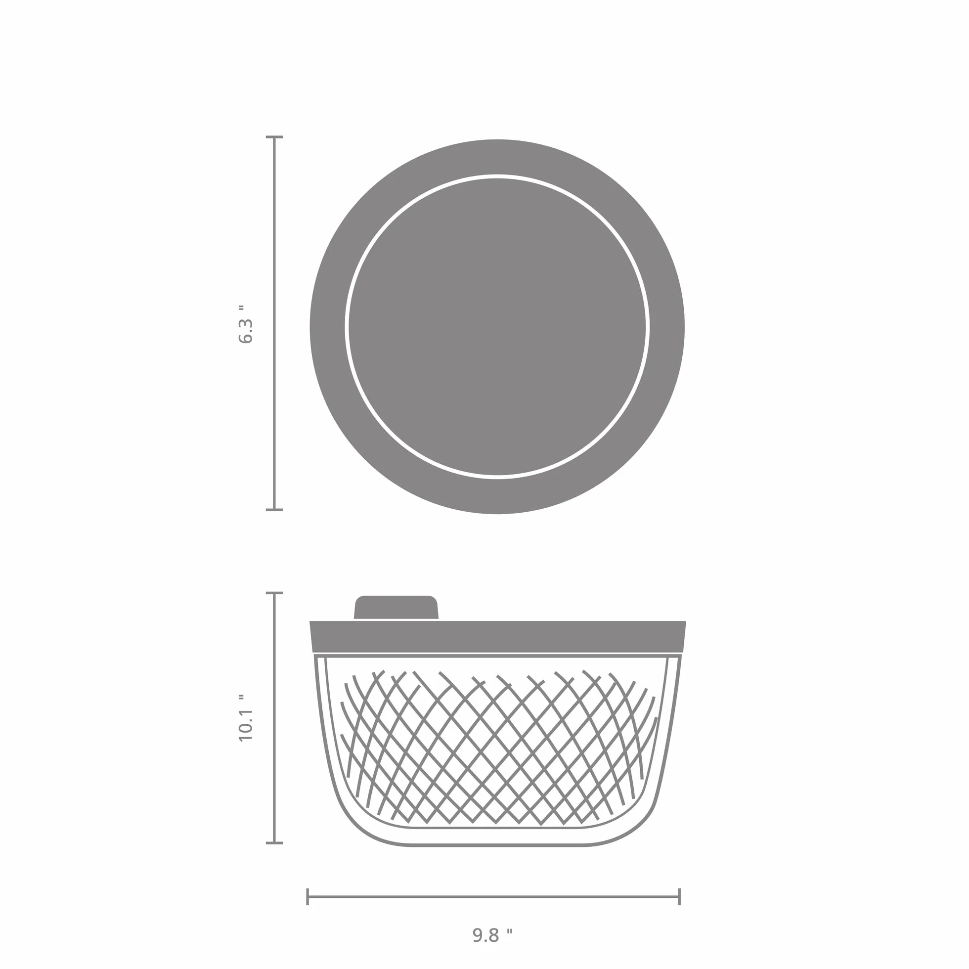 Wirówka do sałaty z miską do serwowania i durszlakiem Brabantia TASTY+ | Suszarka do chrupiących warzyw i owoców z antypoślizgiem | Wytrzymały plastik nadający się do recyklingu | Jade Green