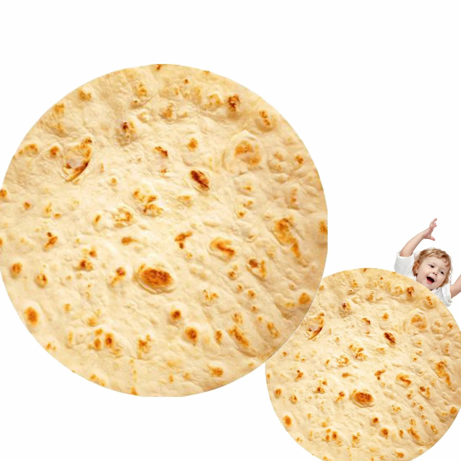 Koc do rzucania i owijania, miękki aksamitny koc Taco, duży okrągły burrito owijany dla dorosłych i dzieci, realistyczny tortilla taco