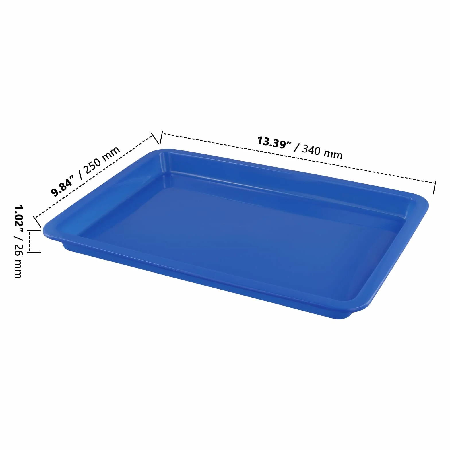 ZOENHOU Tace do aktywności z tworzywa sztucznego, 10 sztuk, 34 x 25 x 2,6 cm, możliwość układania w stos, w 5 kolorach, z tworzywa sztucznego, organizery do majsterkowania, do szkoły, do