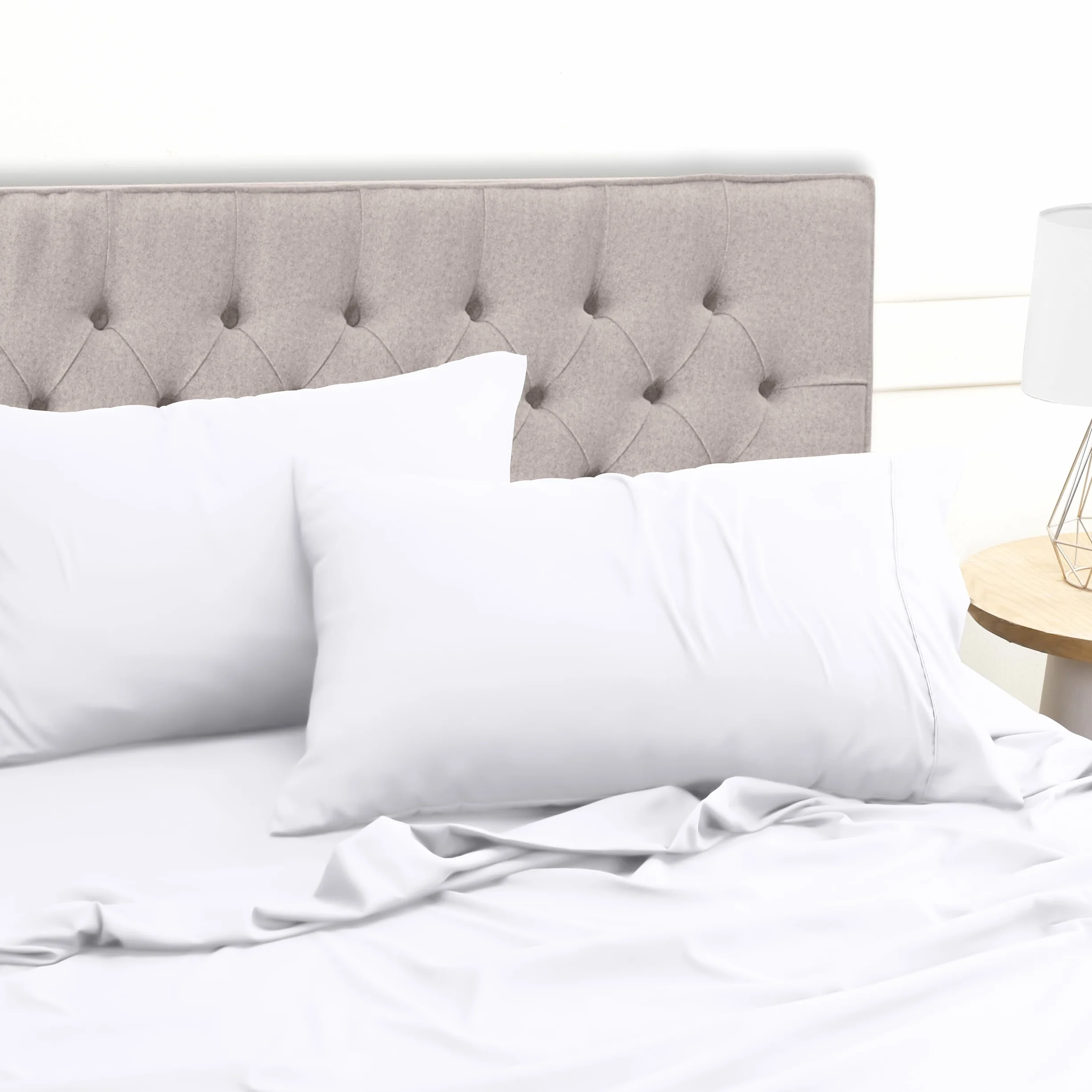 Utopia Bedding 4-częściowy zestaw prześcieradeł 180x200cm Biały mikrofibra