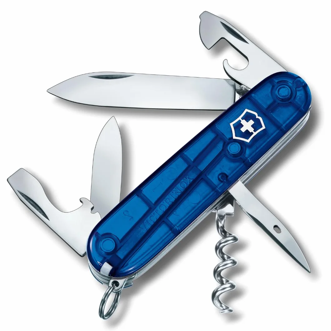 Victorinox Taschenmesser Spartan (12 Funktionen, Klinge, Korkenzieher, Dosenöffner, Kapselheber, Pinzette)