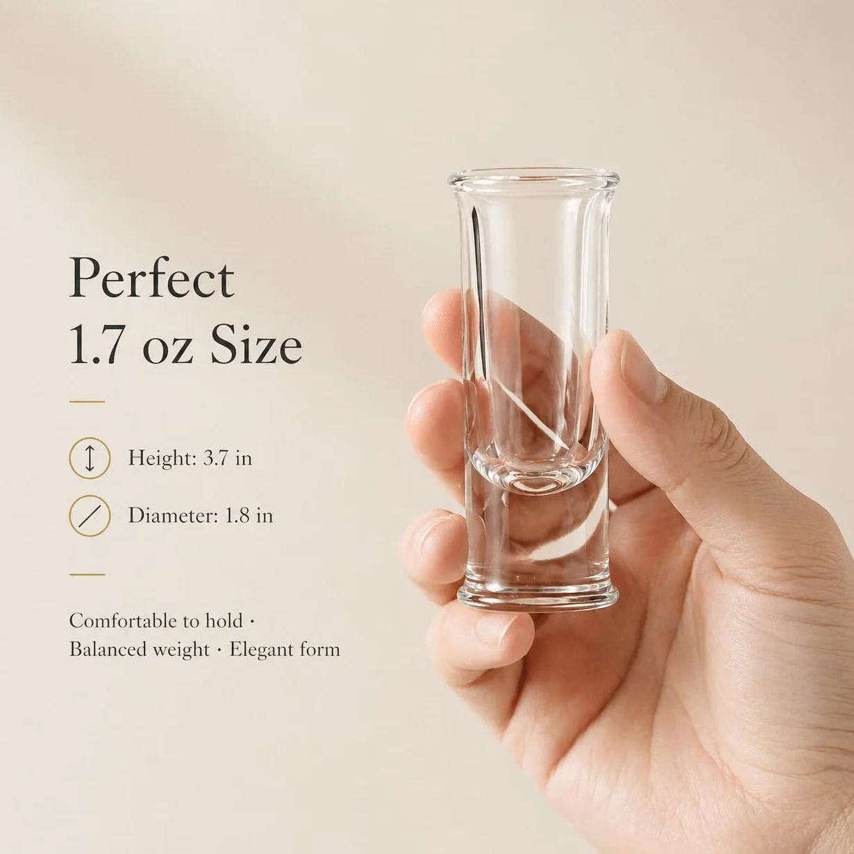 Holmegaard Kieliszek do wódki 5 cl nr 5 z dmuchanego szkła oryginalny design, przezroczysty