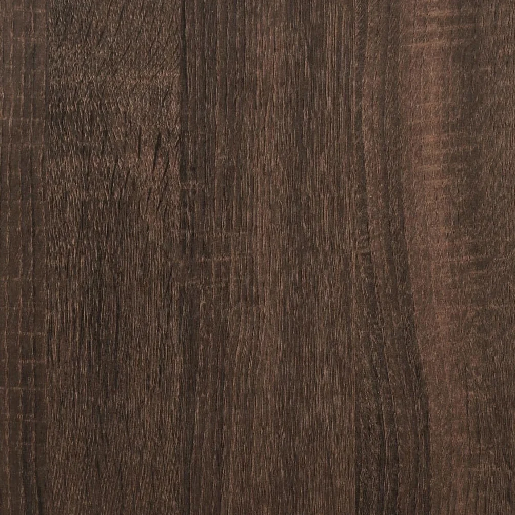 Meble Przedmiot dom Wąski wózek do przechowywania 4-poziomowy brązowy dąb Engineered Wood-Furniture