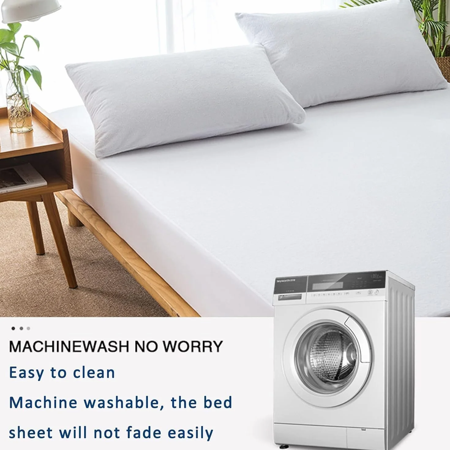 Comfort & Care Apparel Wodoodporny ochraniacz na materac (Small Double)