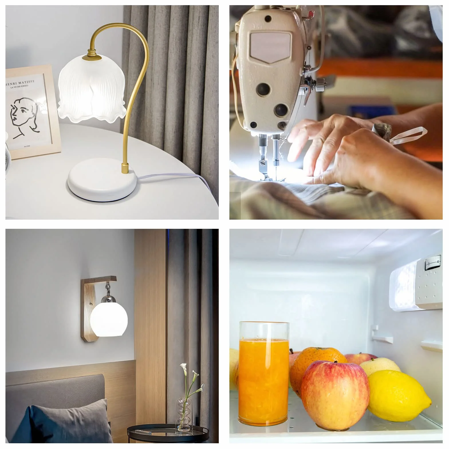 SCNNC Lampy LED T18 E14 do lodówki, 3 W, AC 230 V, 300 lm, zimna biel 6000 K, bez możliwości ściemniania, odpowiada żarówce 30 W, E14 LED do lodówki, lampy solnej, maszyny do szycia, światło nocne, 2