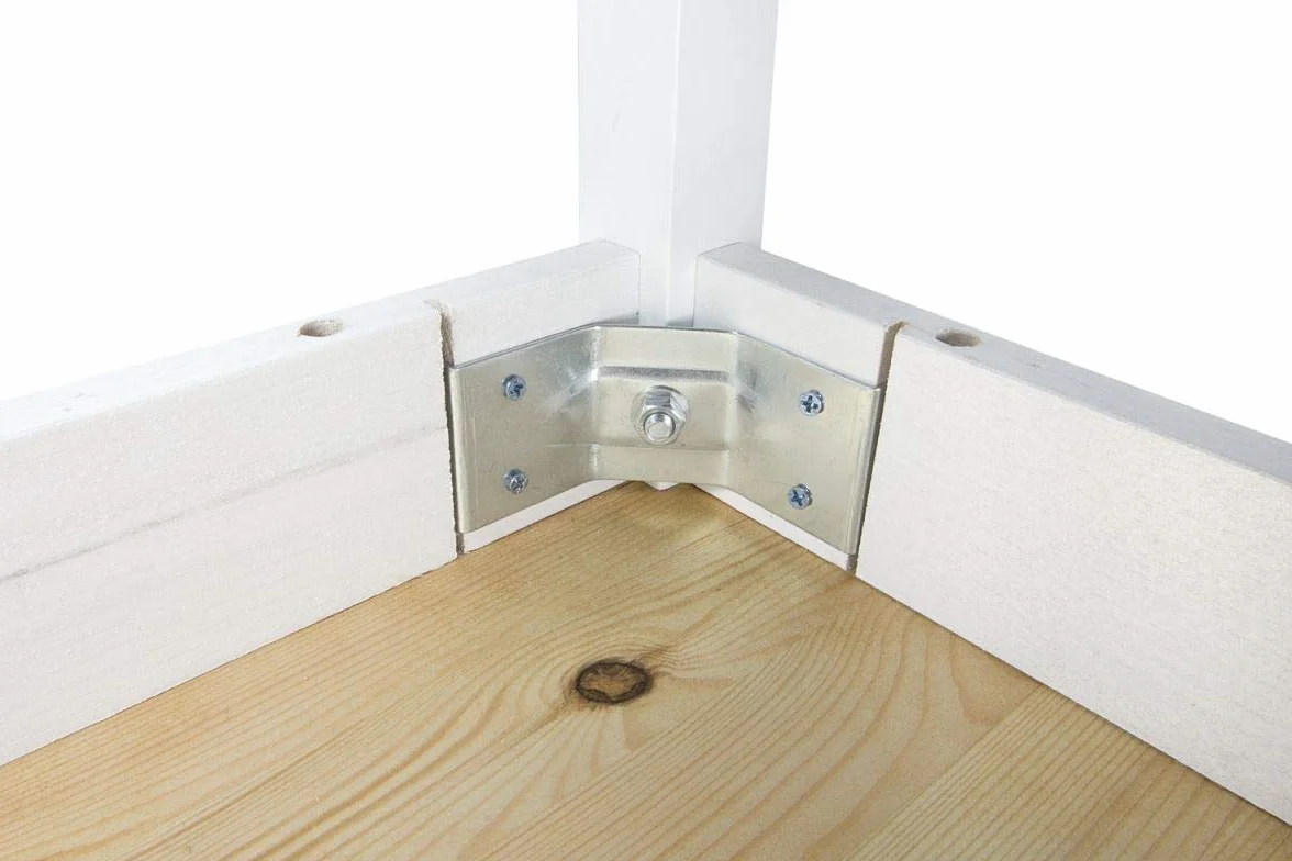 Leomark Drewniany Stół z 4 krzesłami 108x65x73,5 cm White Pine