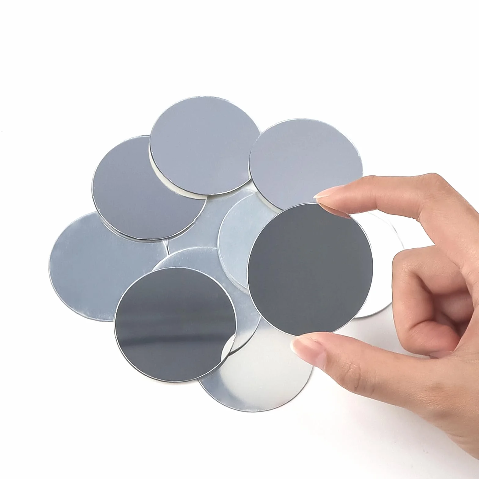 Okrągłe lustro akrylowe 5 cm samoprzylepne mini naklejki ścienne do dekoracji wnętrz DIY