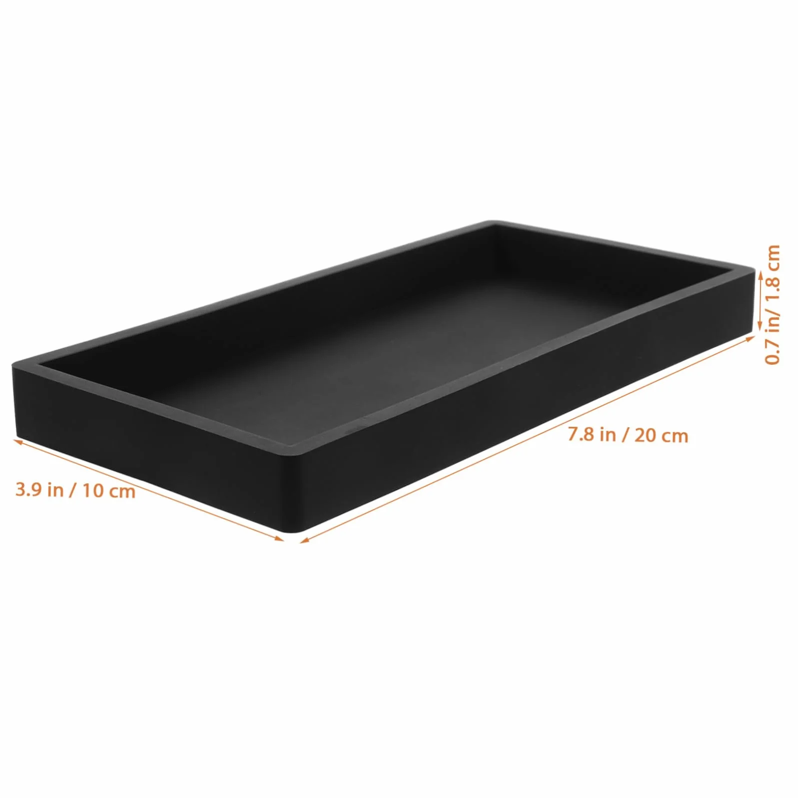 Organizer Silikonowy Kosmetyki i Perfumy Do Łazienki Podstawka Mydło Elegancki Tray Do Przechowywania Blat Antypoślizgowy i Czarne Akcesoria Łazienkowe