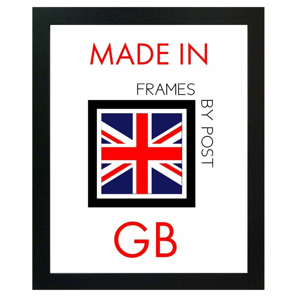 FRAMES BY POST Scandi ramka na zdjęcia, biała limonka, 50 x 70 cm, plastikowe szkło