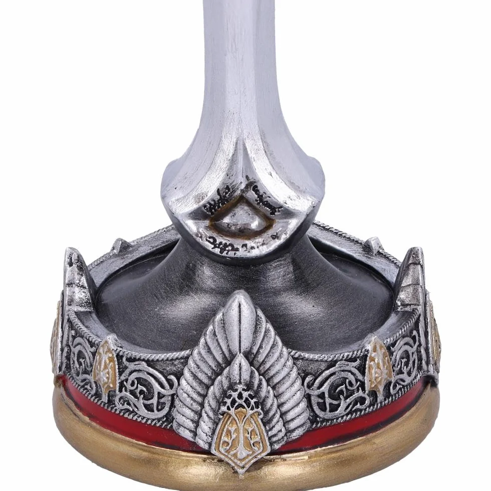 Nemesis Now Oficjalnie licencjonowany kielich Aragorn Władca Pierścieni, srebrny, 19,5 cm