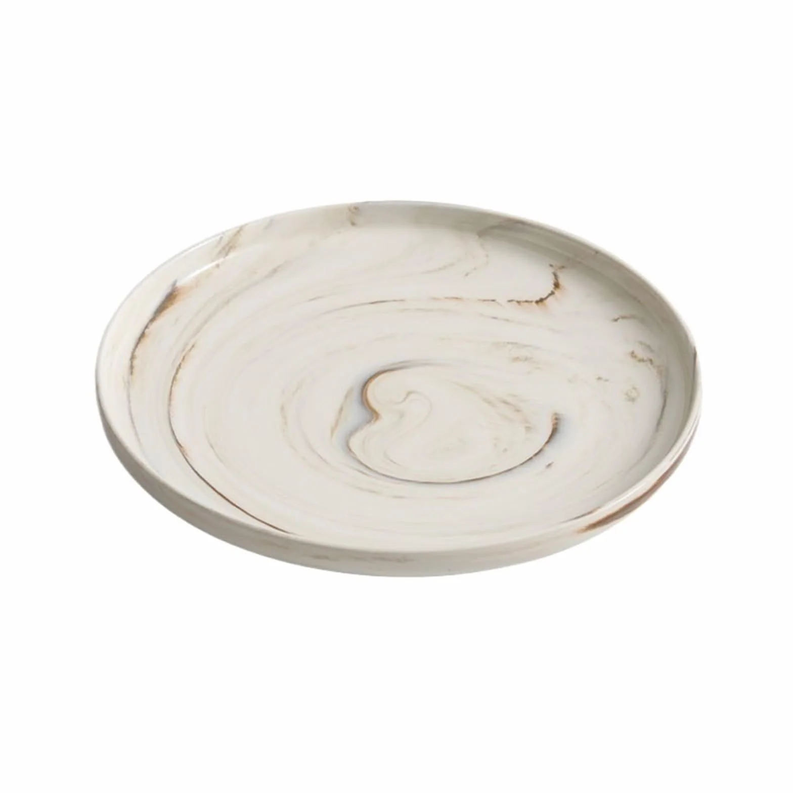 talerze do serwowania Talerz obiadowy z imitacji marmuru. Prosty okrągły talerz. Ekskluzywna zastawa stołowa restauracji hotelowej. Ceramiczny do steków talerze makaronowe(10.6 inch)