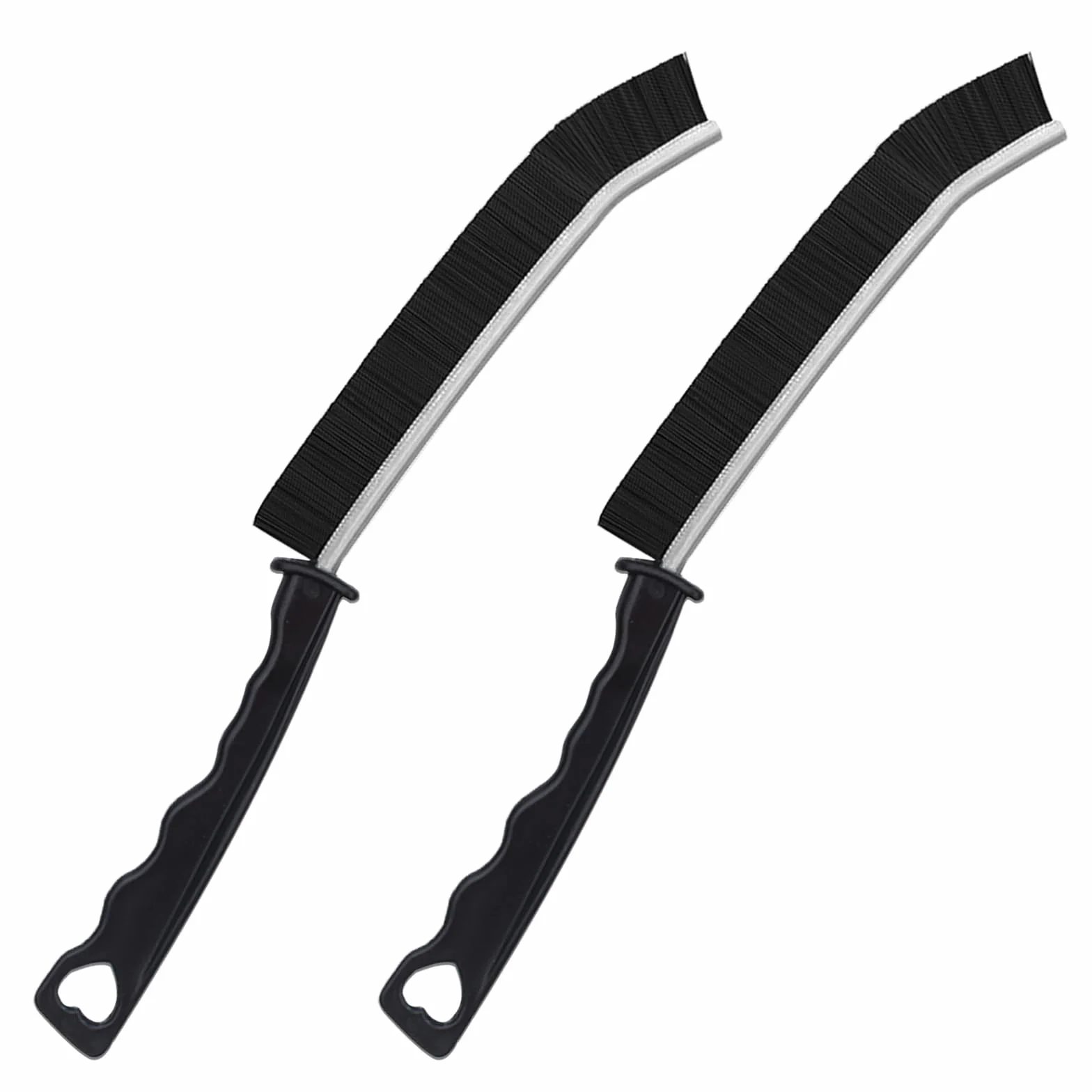 2 szt. szczotek do czyszczenia szczelin, szczotka do czyszczenia szczelin z twardym włosiem, szczotki do czyszczenia szczelin do łazienek, cienkie narzędzie do czyszczenia, wąska szczotka do