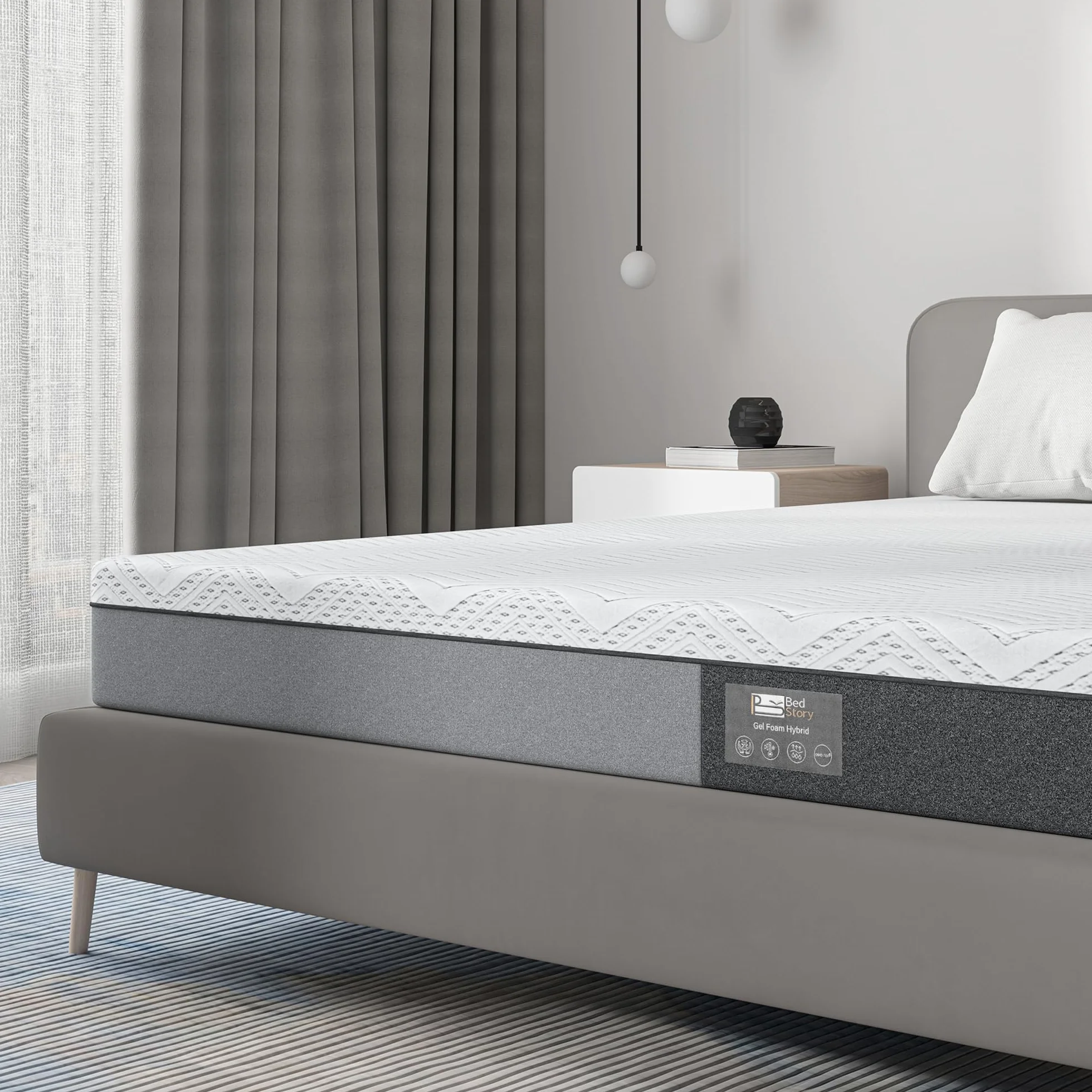 BedStory Materac Memory Foam, 140 x 200 cm