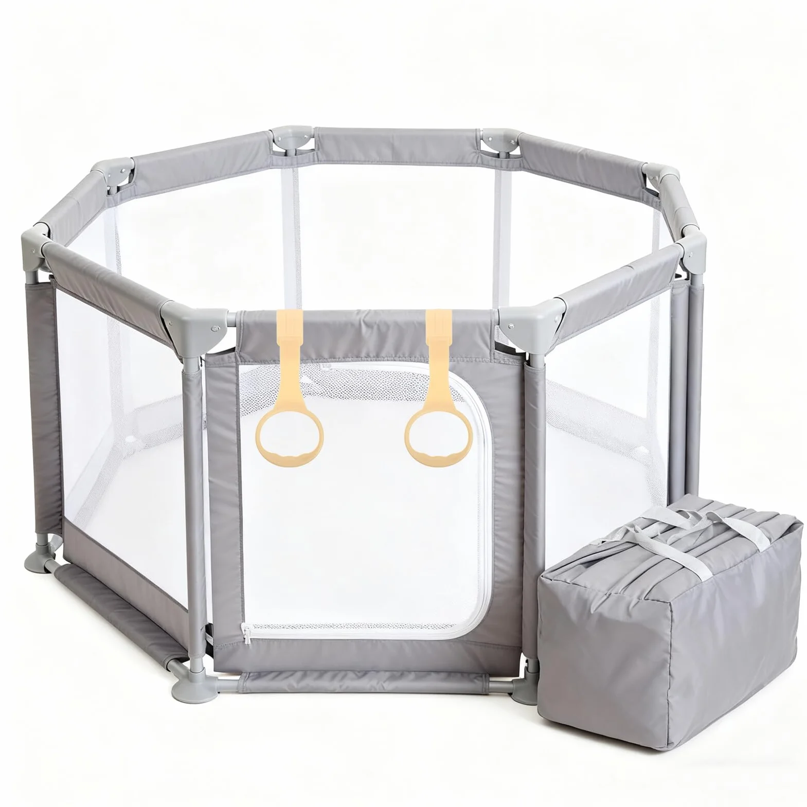 6 Sztuk Exercise Rings for Playpen Easy Install Pull Up Handles for Walking Training And Skill Development Care Accessories